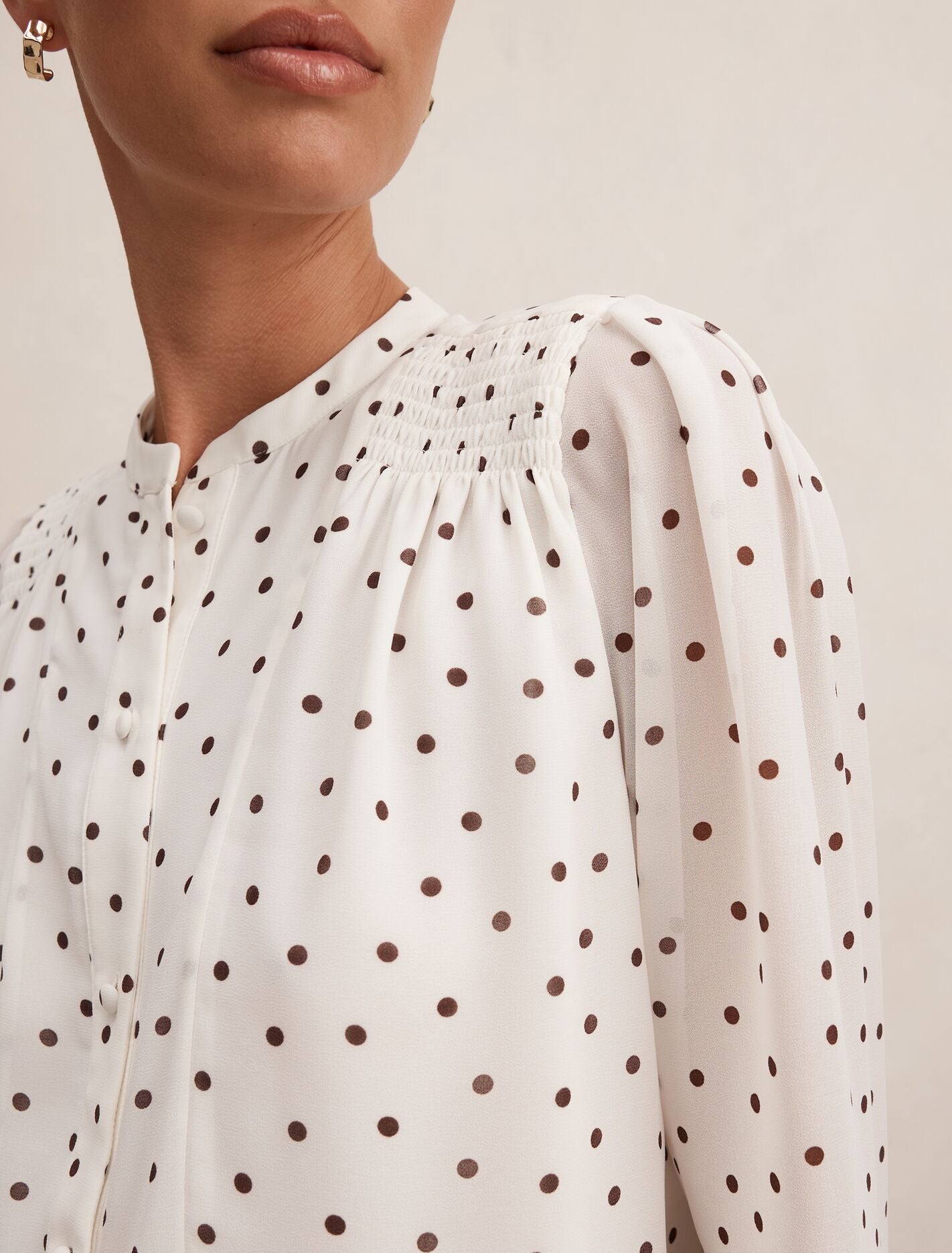 Rory Sheering Blouse Forever New