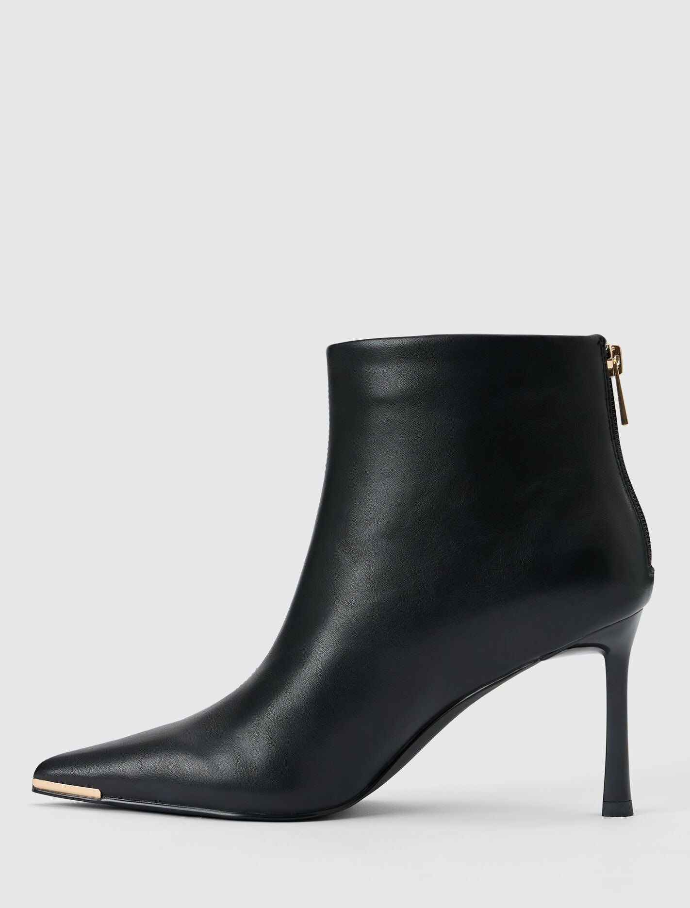 Mandy Metal Inset Heeled Ankle Boot Forever New
