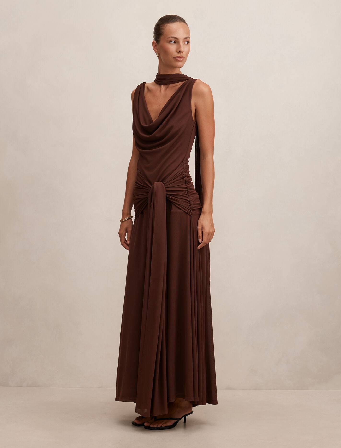 Vivianne Scarf Tie Maxi Dress Forever New