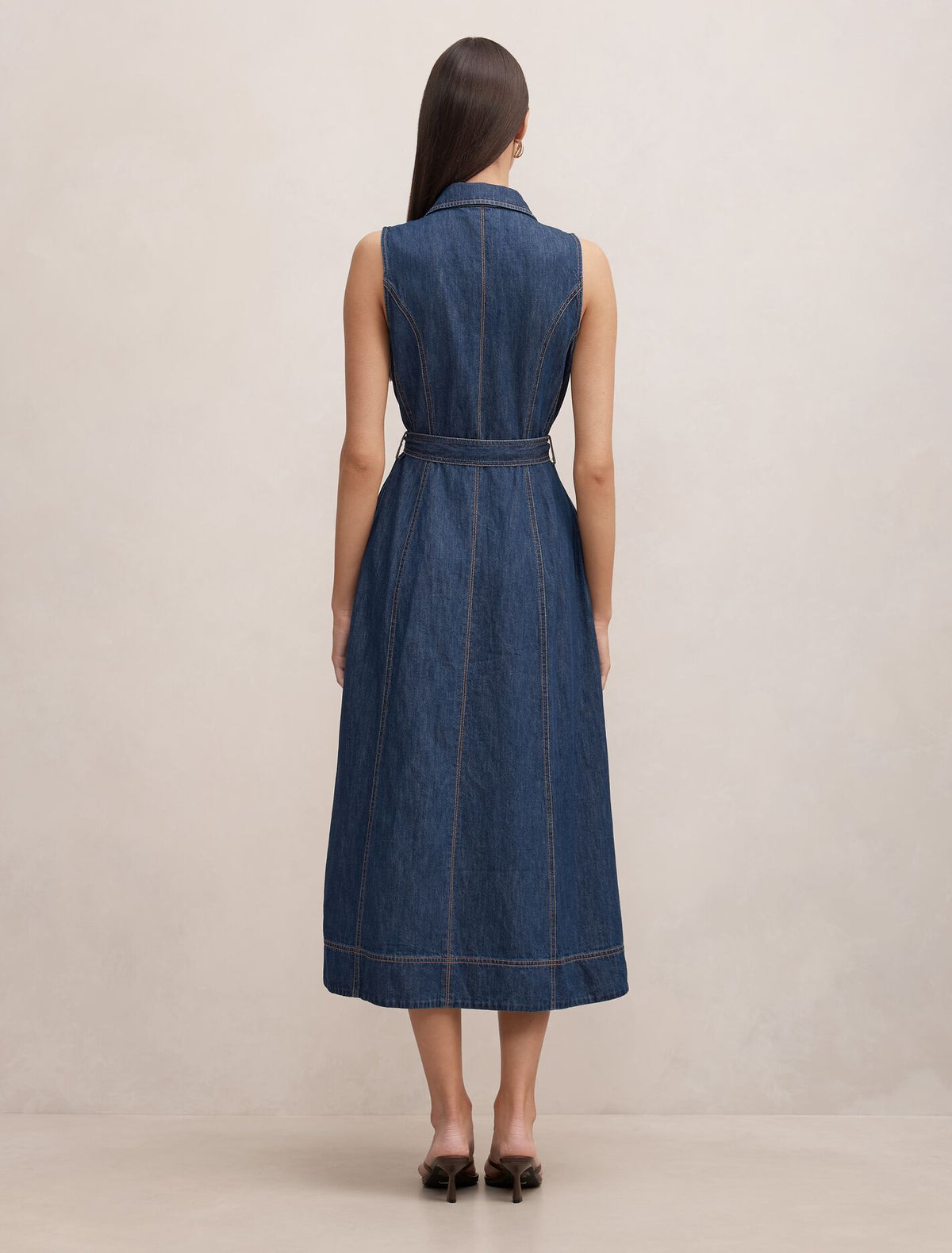 Hailey Halter Denim Dress Forever New