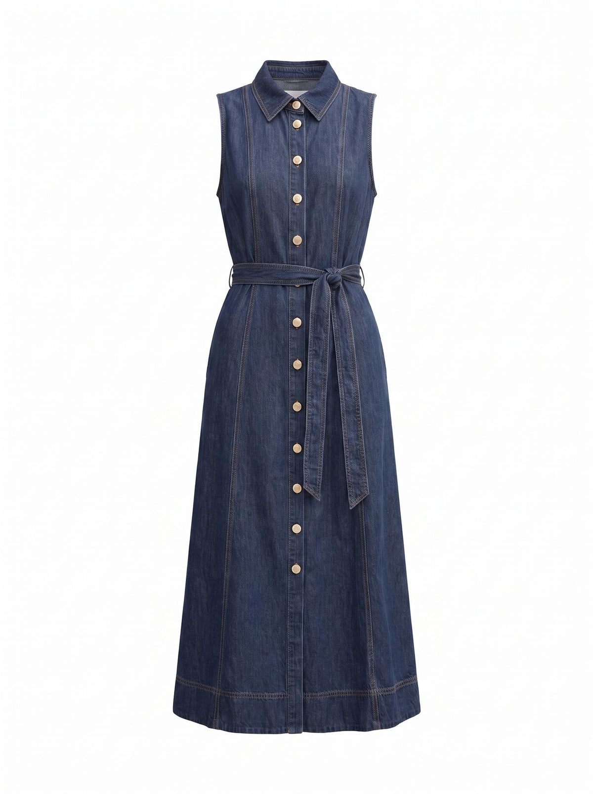 Hailey Halter Denim Dress Forever New