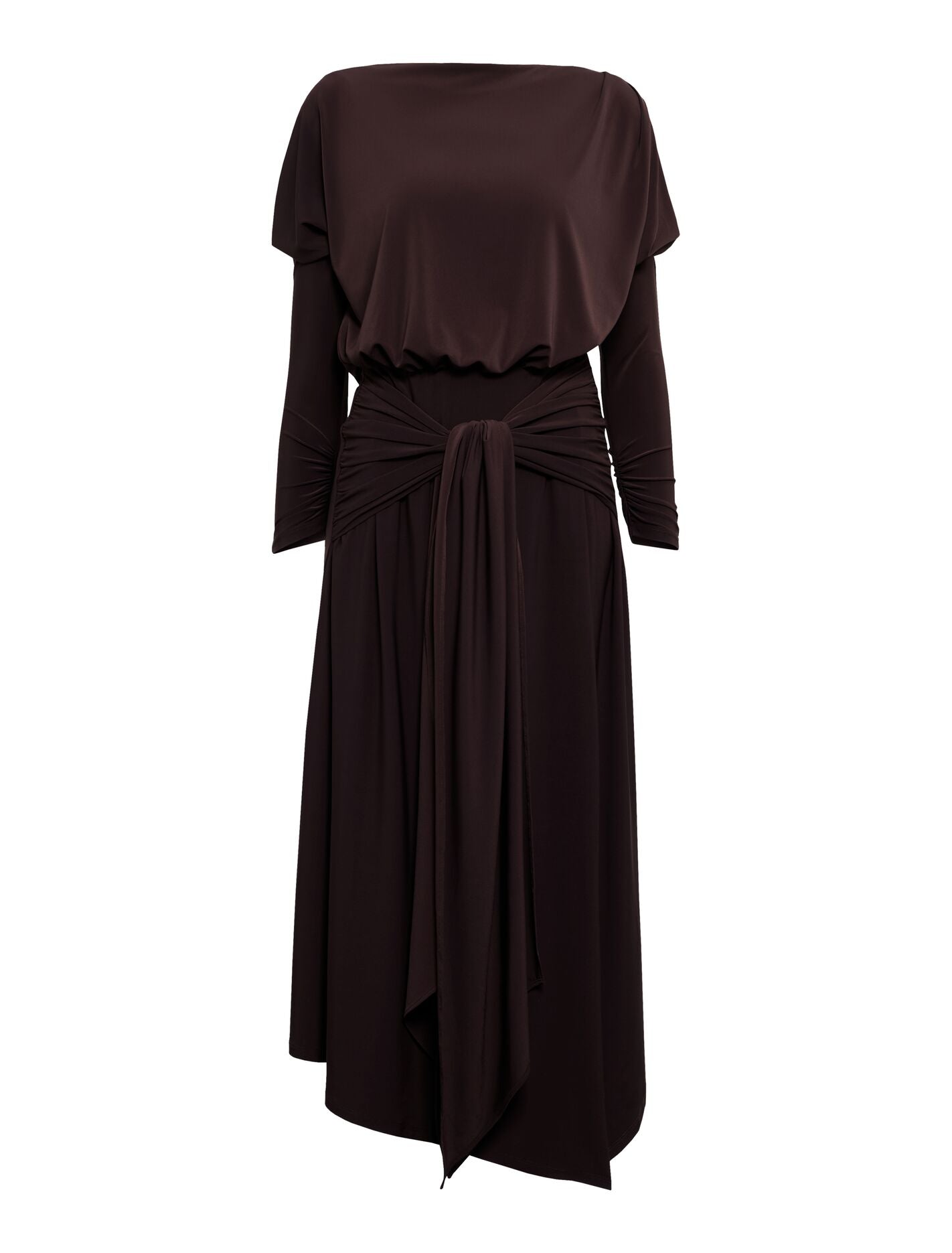 Ida Draped Jersey Midi Dress Forever New