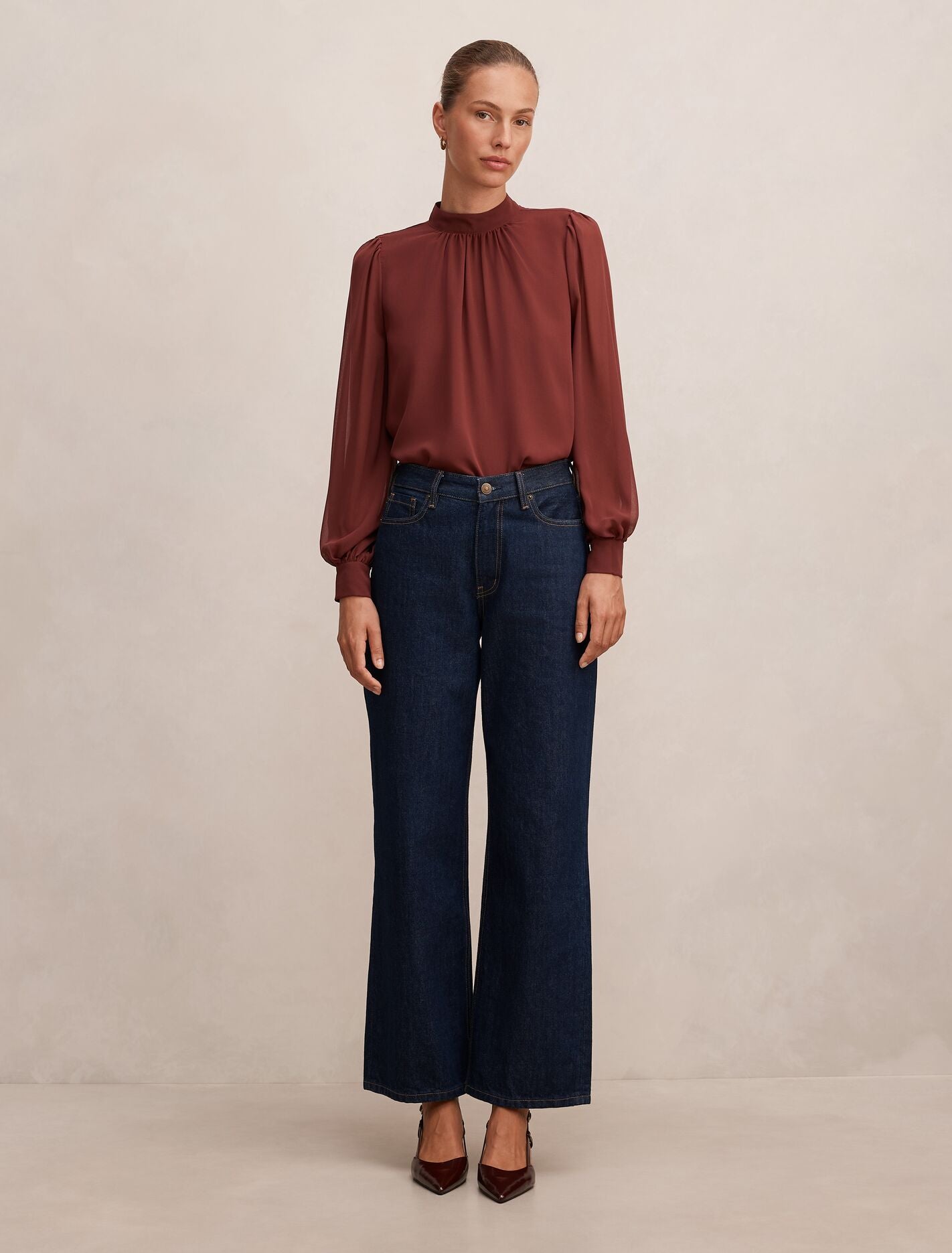 Deja Sheer Blouse Forever New