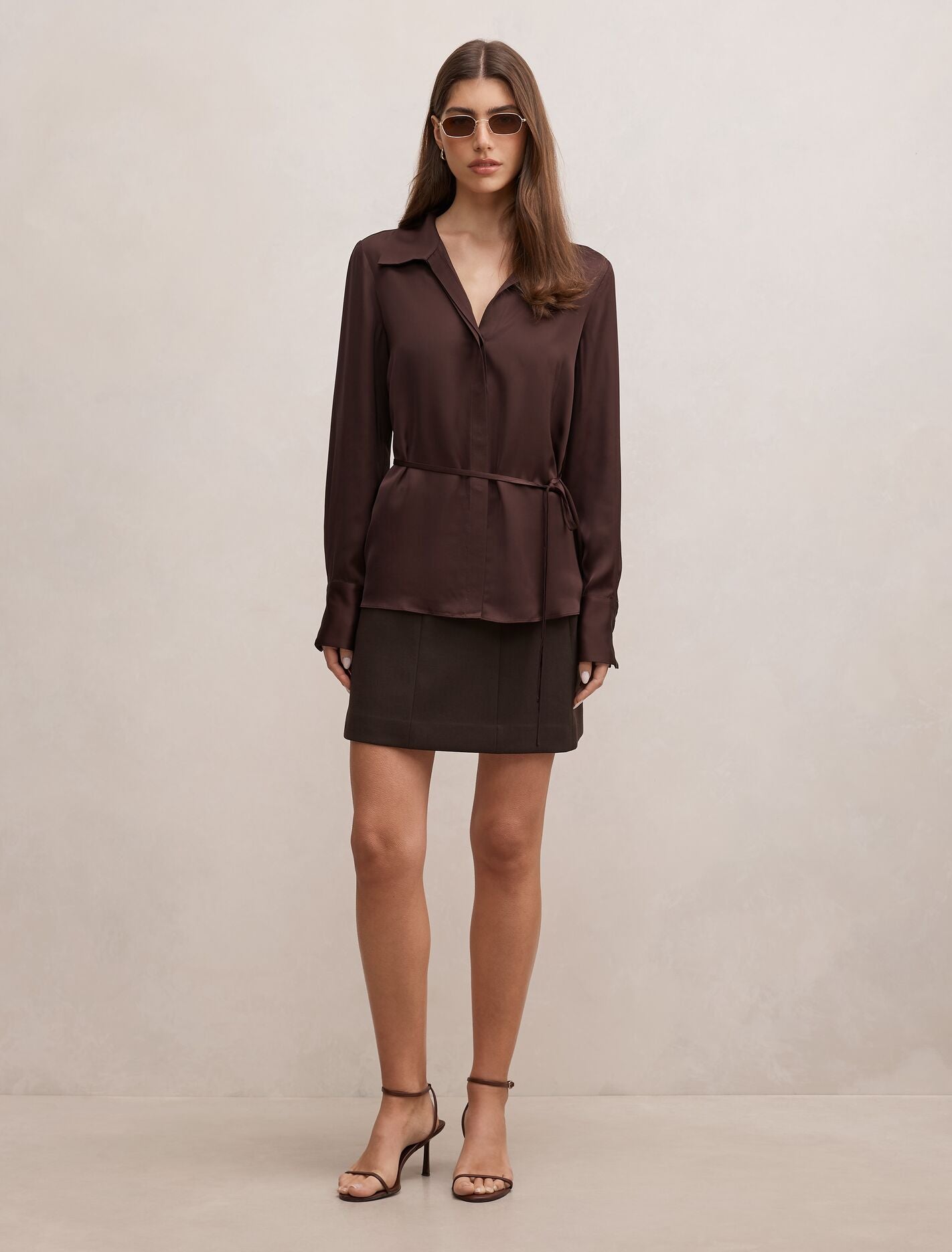 Arlo Waist Tie Shirt Forever New