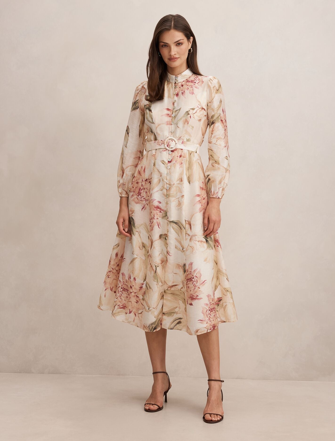 Elena Printed Midi Dress