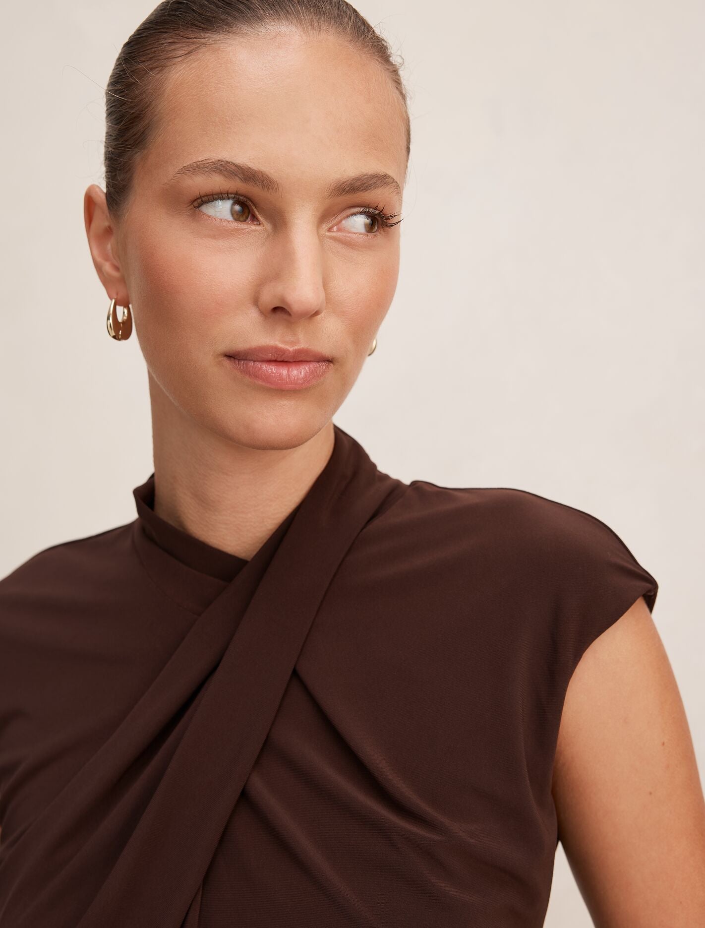 Trinity Twist High Neck Top Forever New