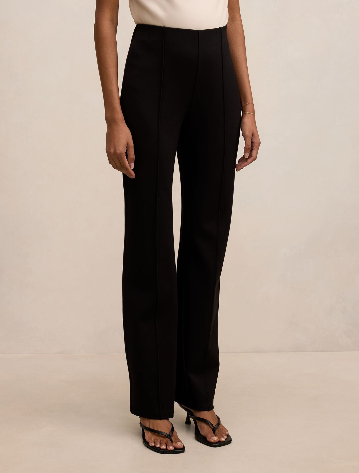 Piper Petite Ponte Straight Leg Pants Forever New