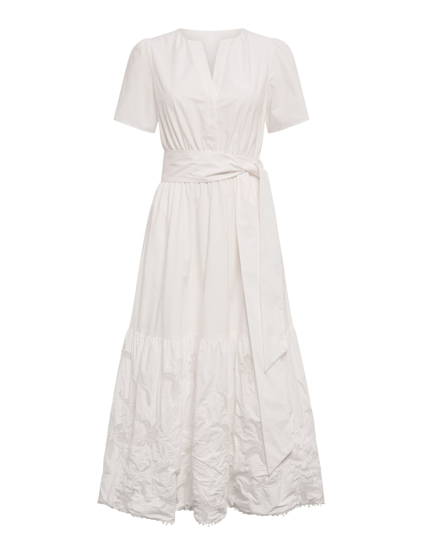 Matilda Embroidered Tie Midi Dress Forever New