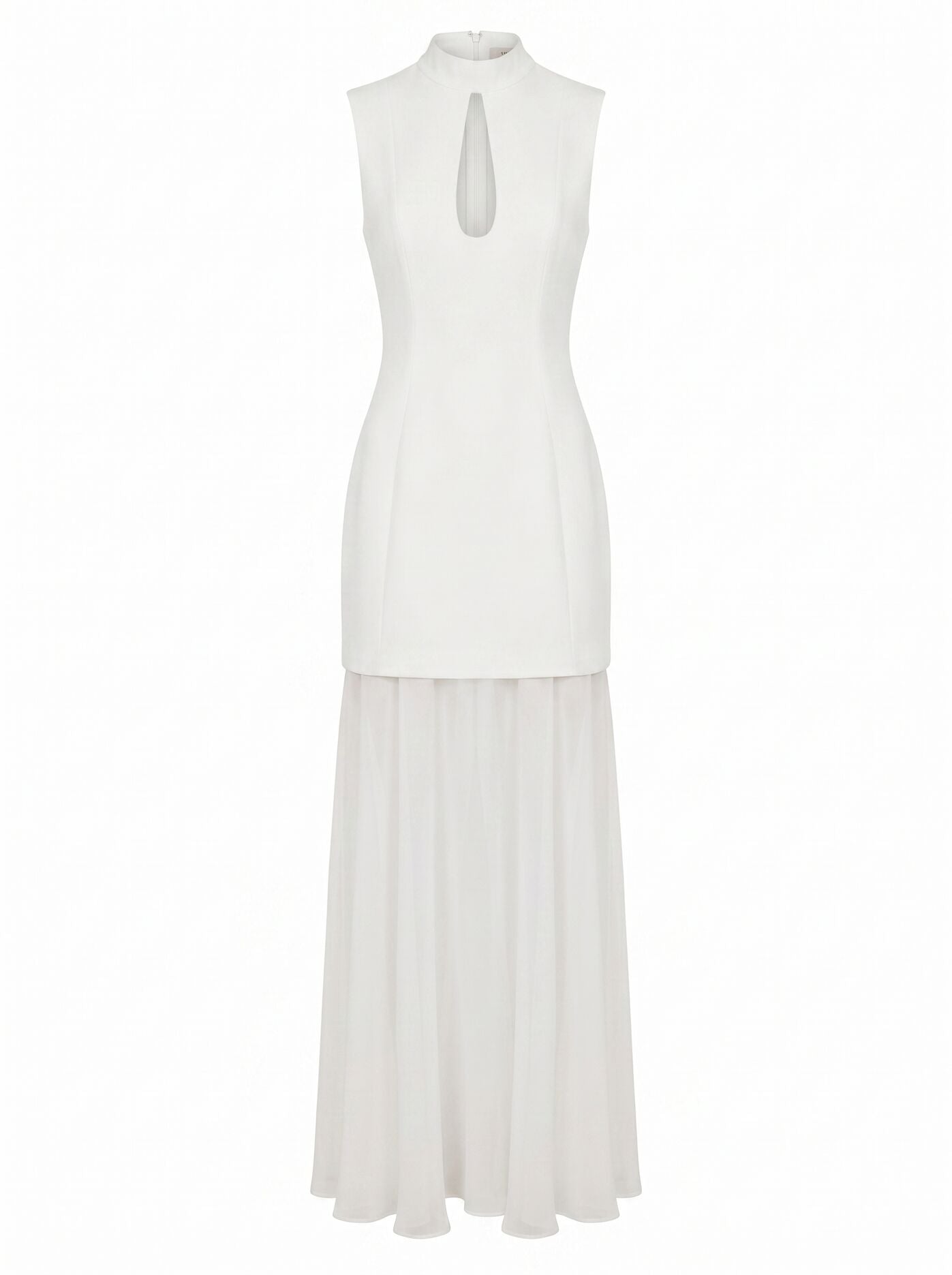 Pearl High Neck Underlay Dress