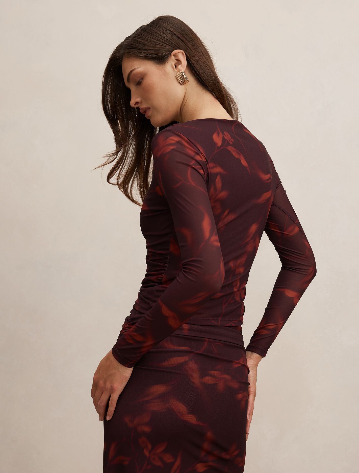 Monte Mesh Long Sleeve Top Forever New