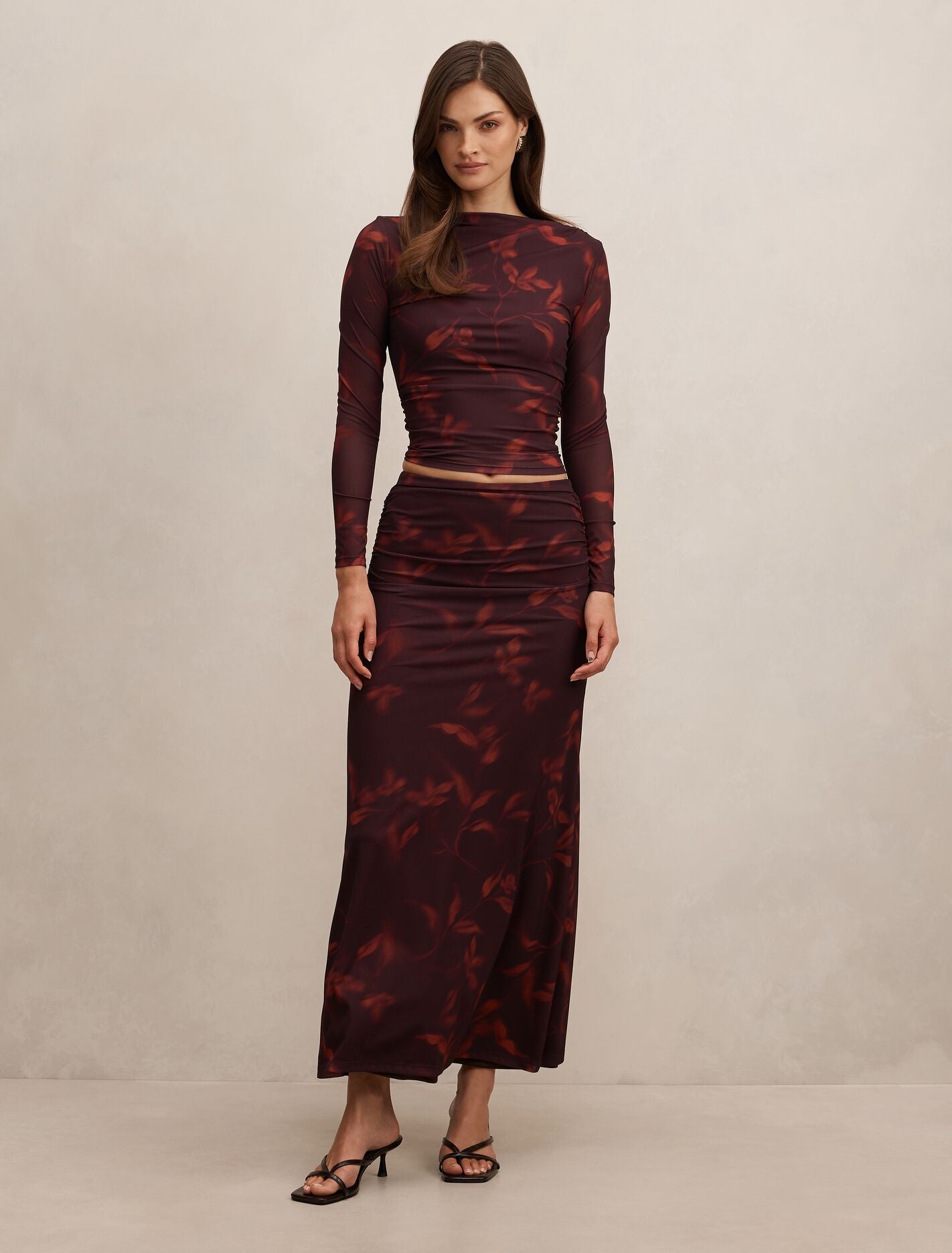 Monte Mesh Long Sleeve Top Forever New