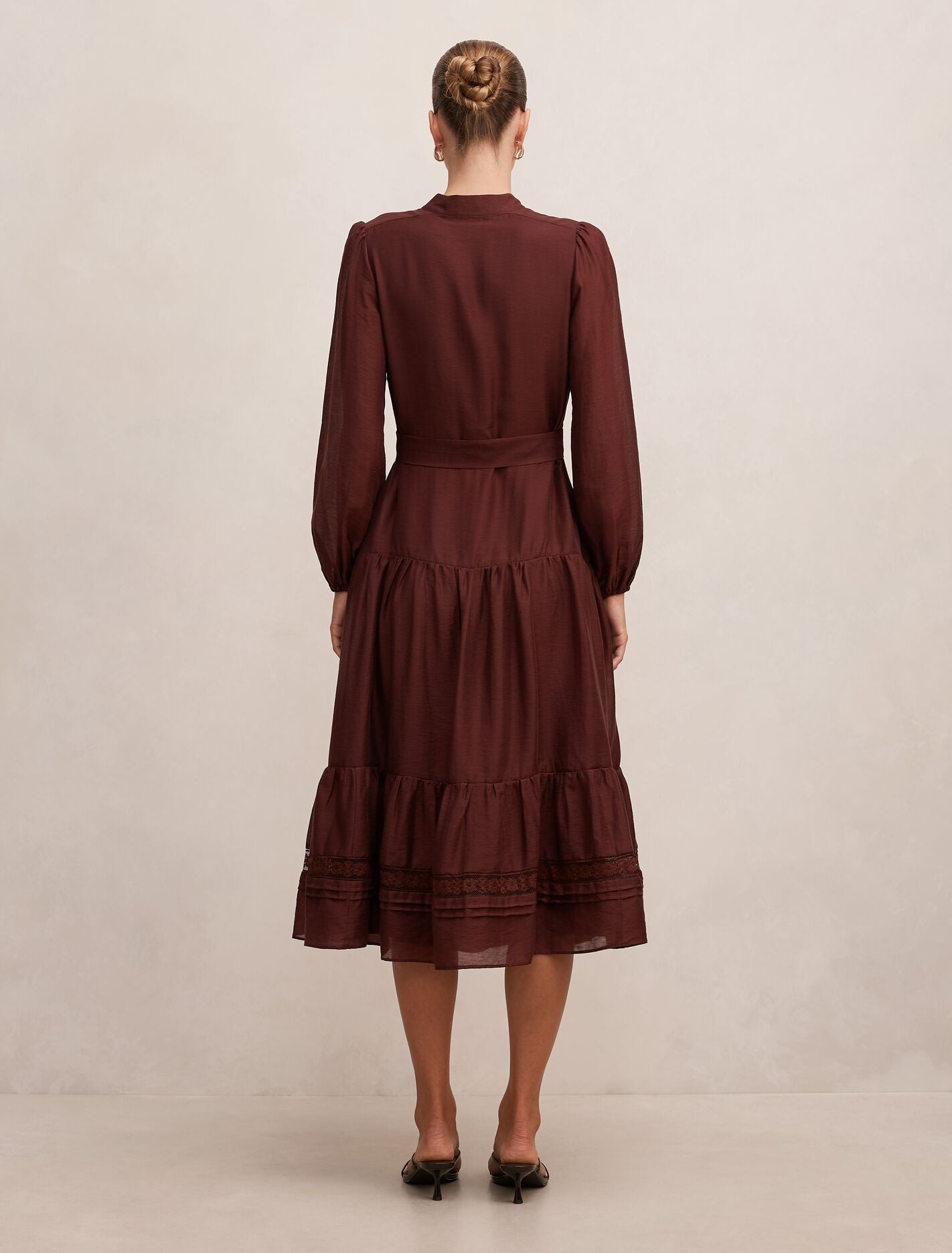 Rachel Lace Trim Midi Dress Forever New