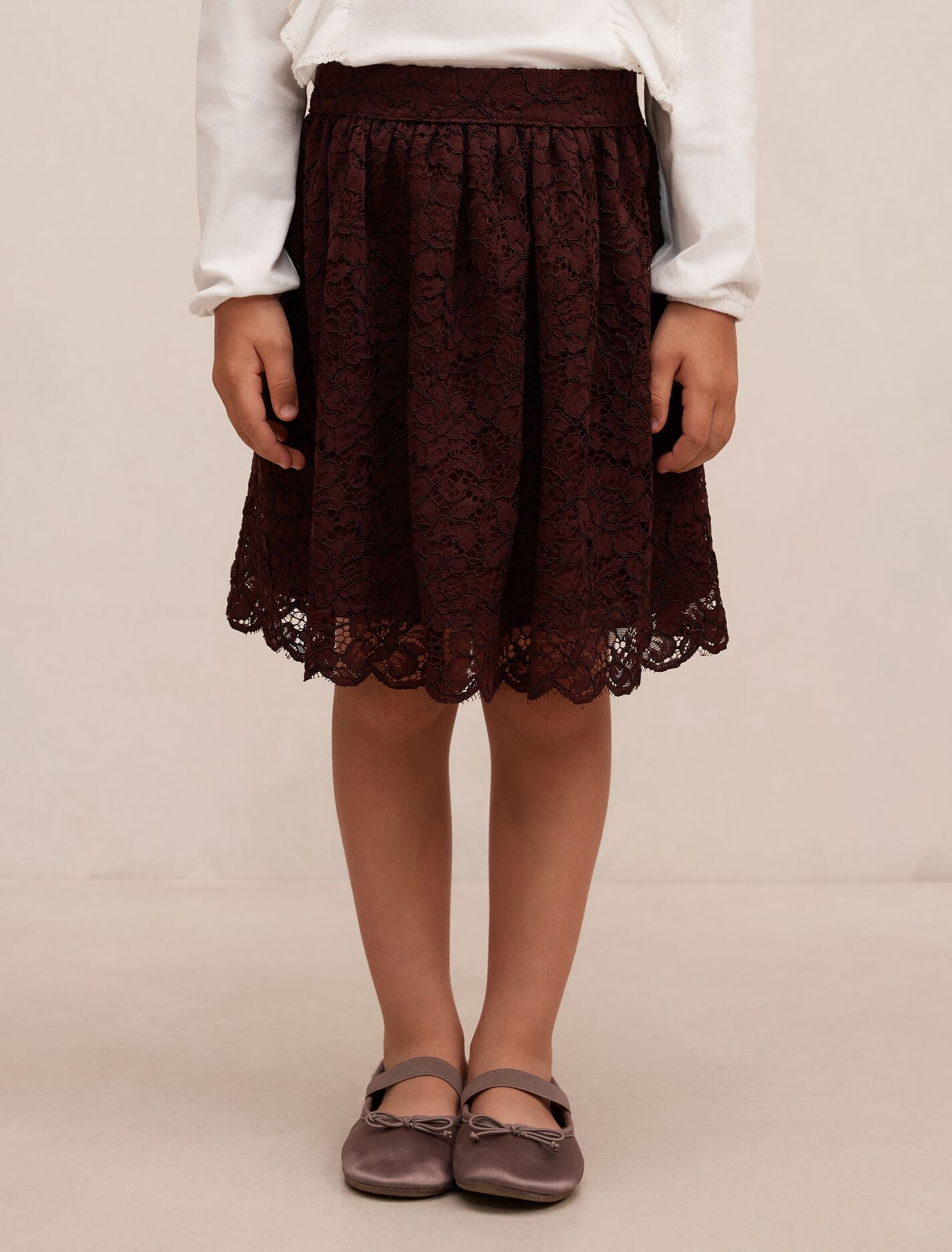 Bree Girls Lace Mini Skirt Berry Forever New