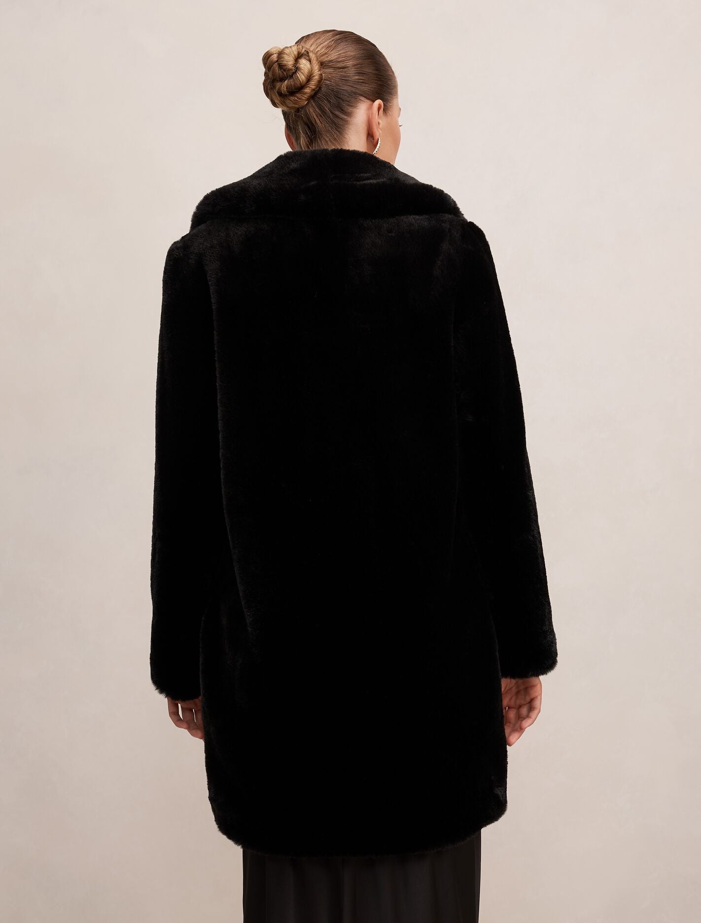 Harriet Short Faux Fur Midi Coat Forever New
