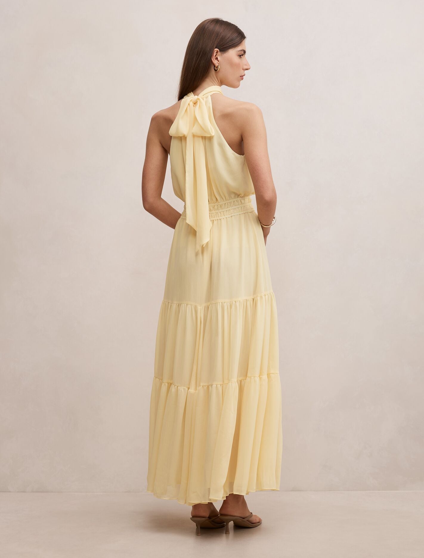 Lauren Tiered Halter Maxi Dress Forever New