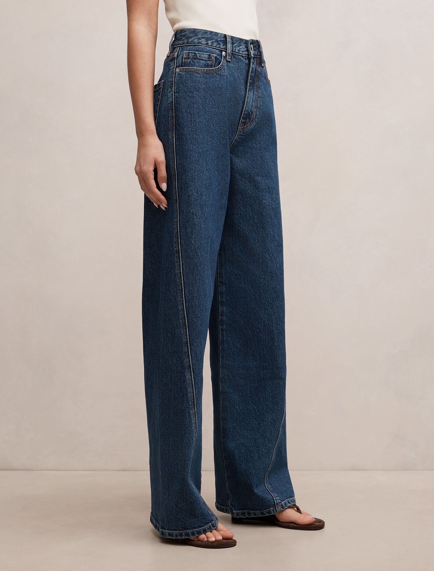 Kate Twisted Seam Wide Leg Jeans Forever New