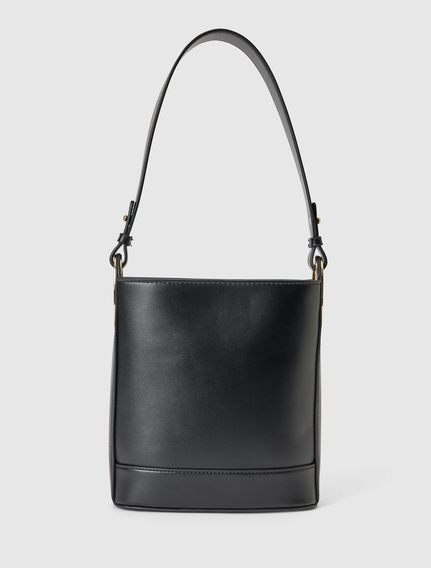 Odette Oval Hardware Bucket Bag 0 Black Forever New