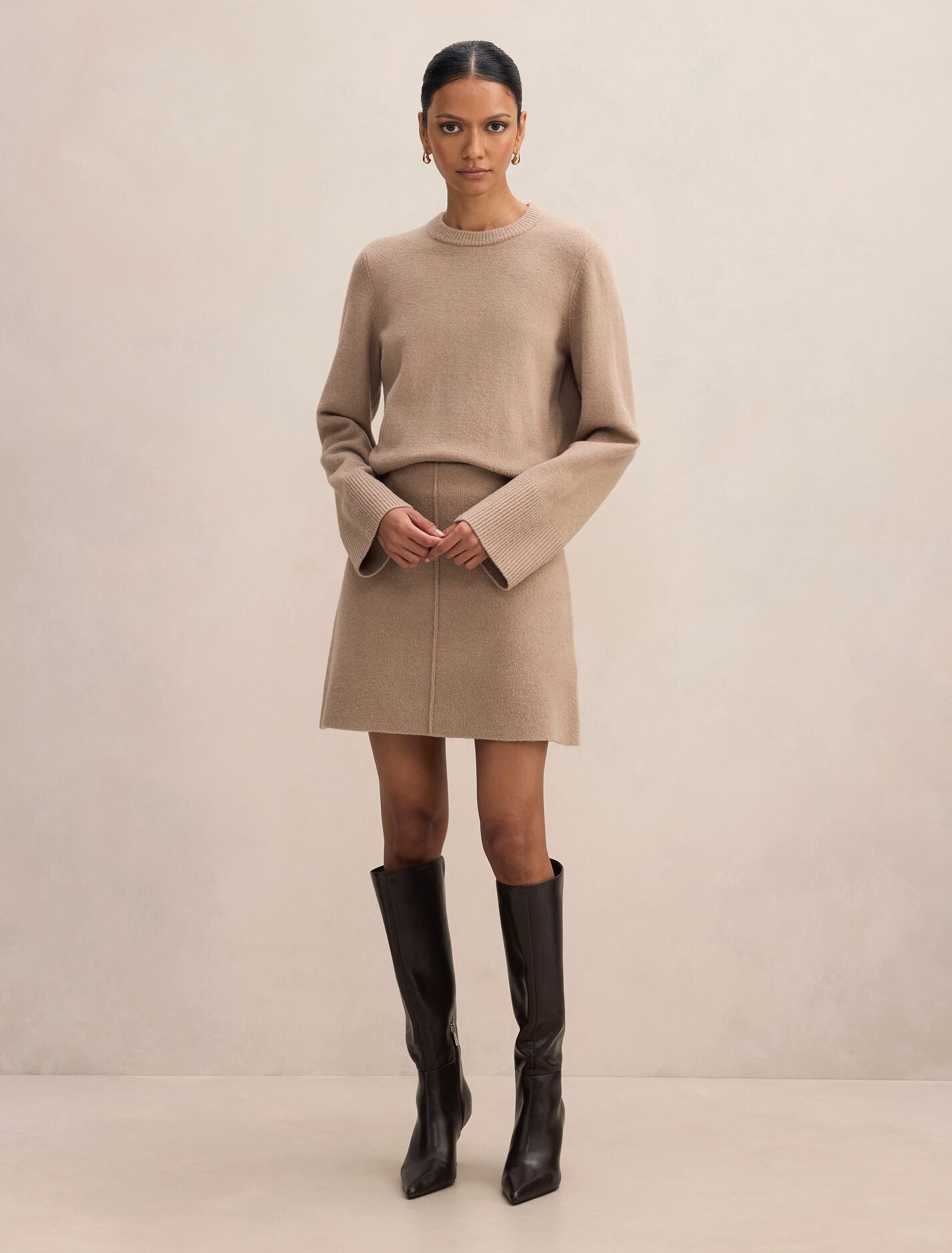 Natalie Petite Knit Mini Skirt Forever New