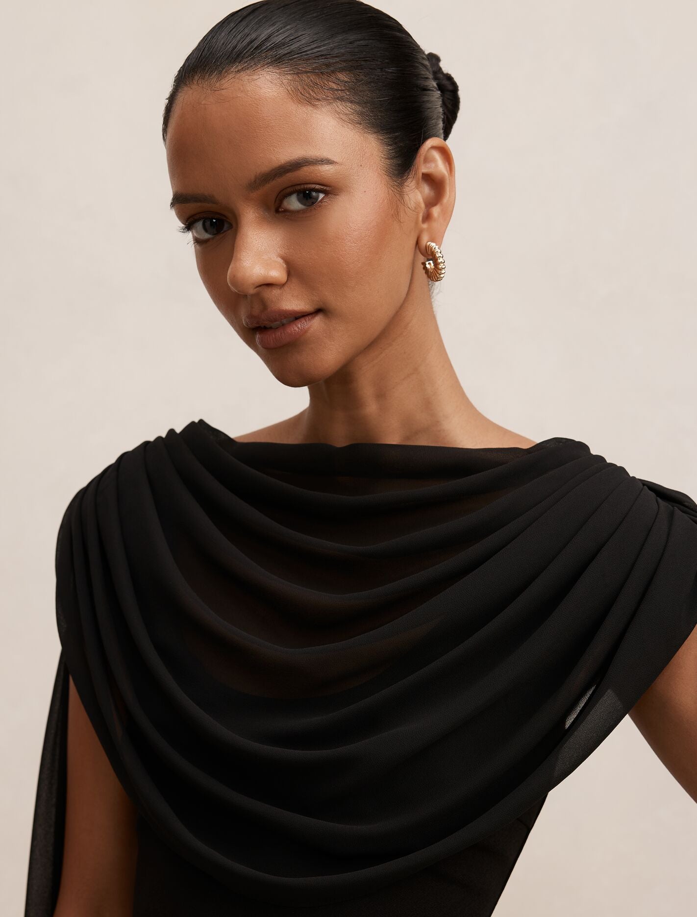 Bowie Petite Mini Dress With Shawl Forever New