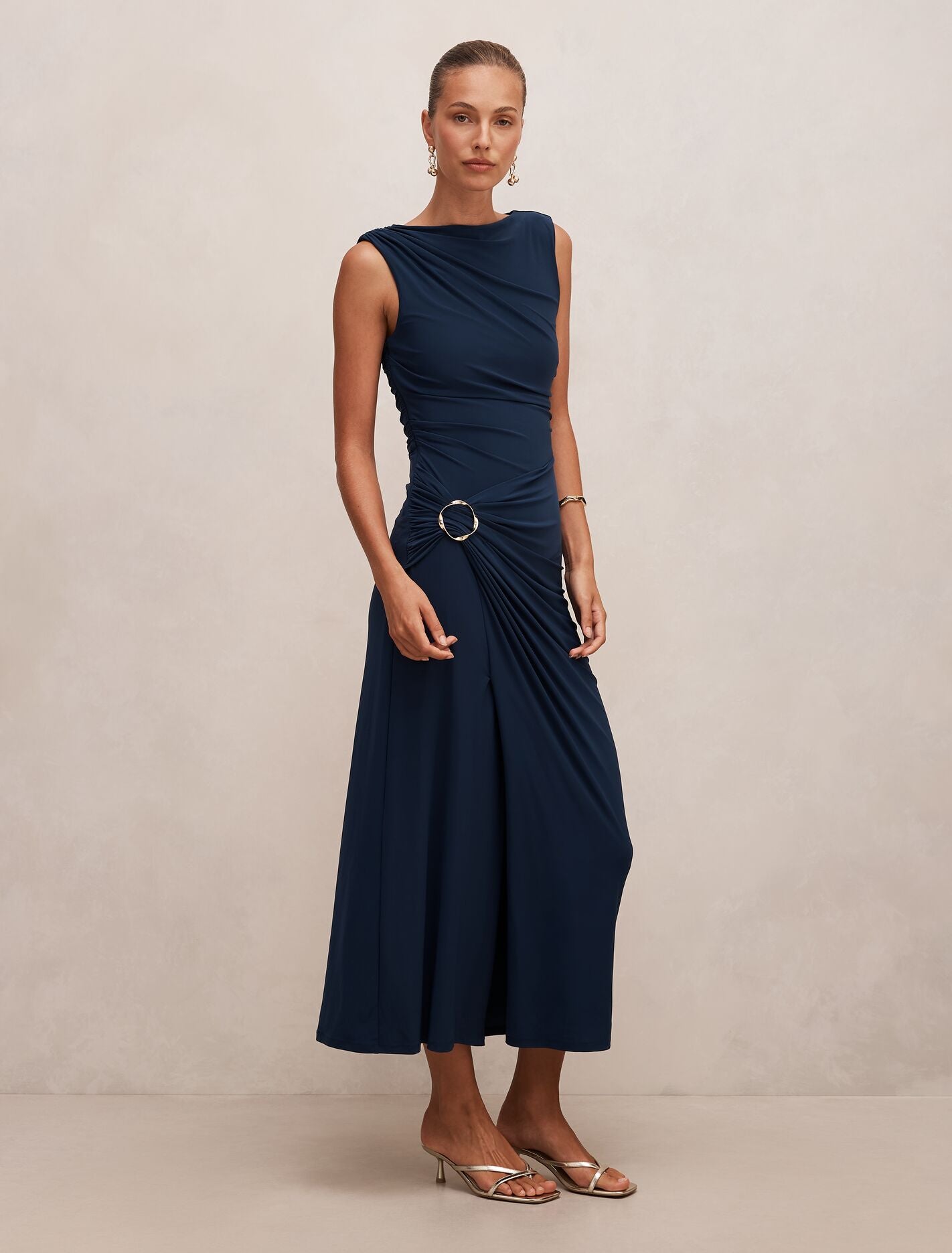 Kinsley Sleeveless Jersey Midi Dress Forever New