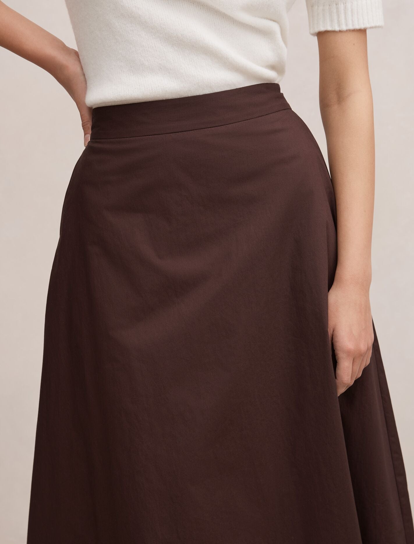 Chrissy Cotton Midi Skirt Forever New