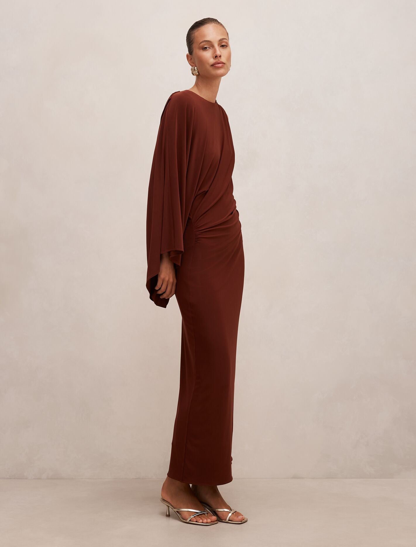 Fleur Cape Shoulder Maxi Dress Forever New