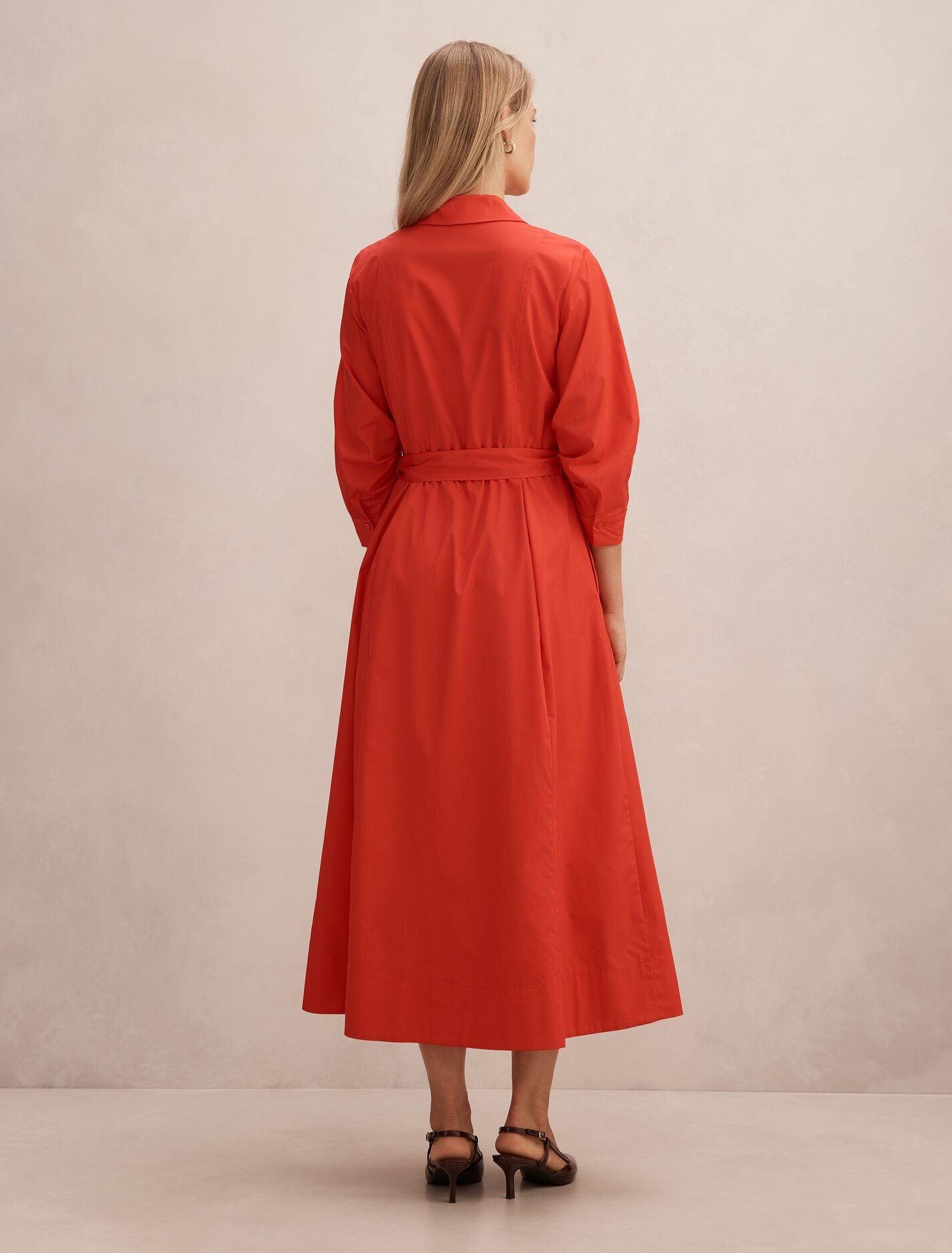 Sally Cotton Shirt Midi Dress Forever New