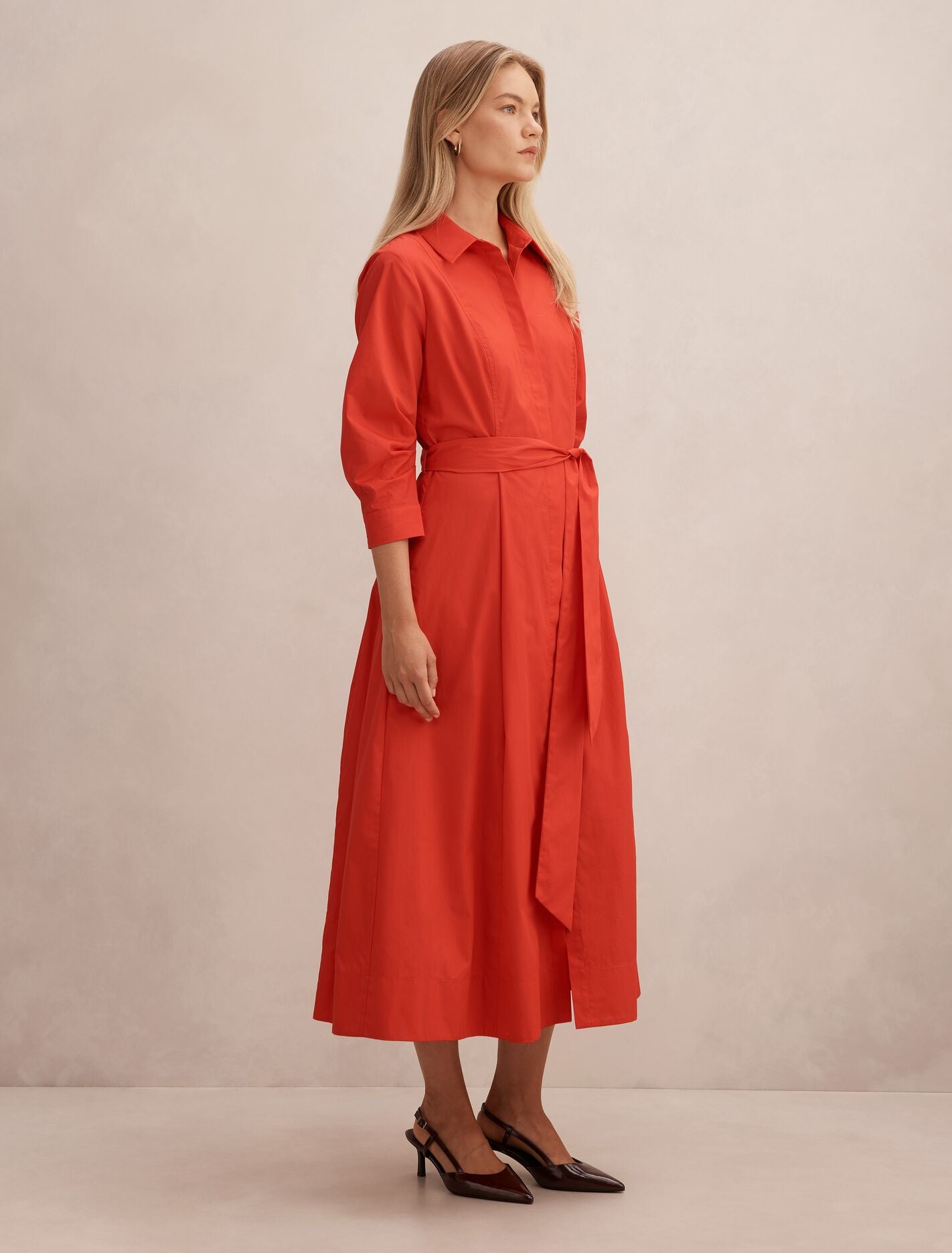 Sally Cotton Shirt Midi Dress Forever New