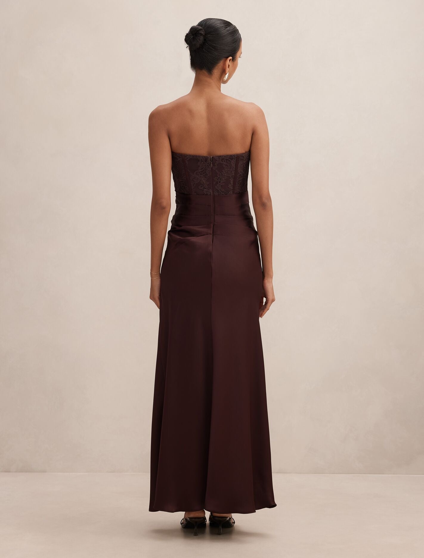 Ivy Petite Lace Corset Maxi Dress Forever New