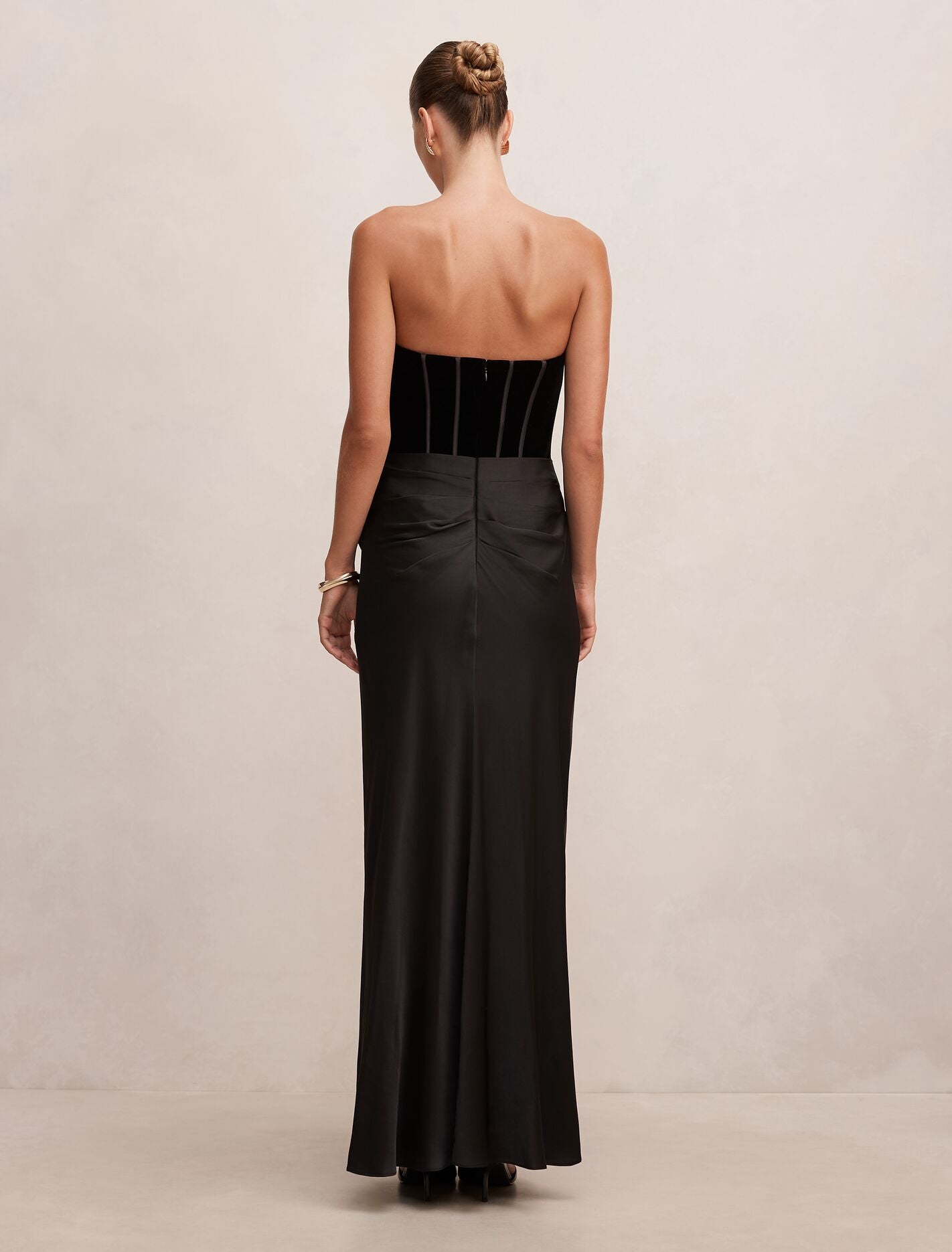 Isra Velvet Corset Maxi Dress Forever New