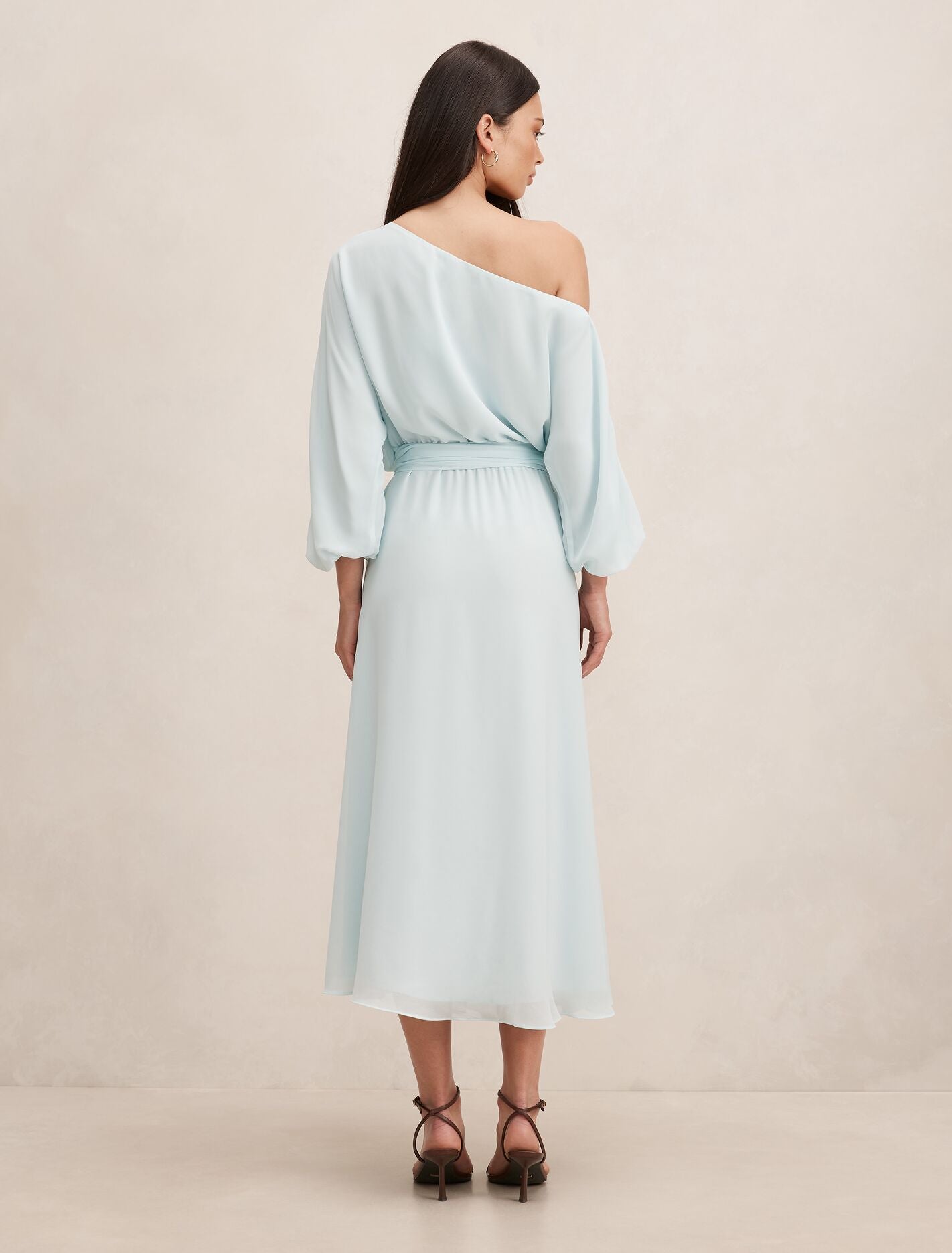 Samantha Tipped Draped Midi Dress Forever New