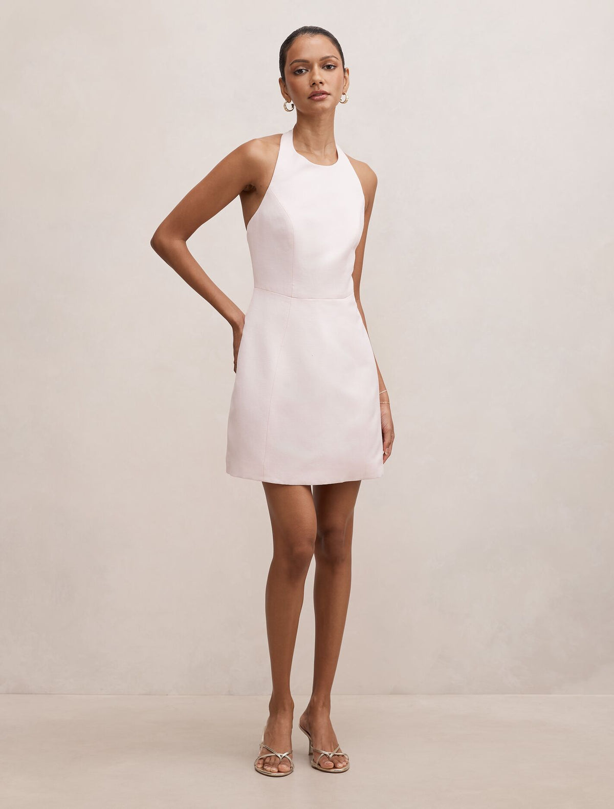 Corinna Petite Halter Mini Dress Forever New