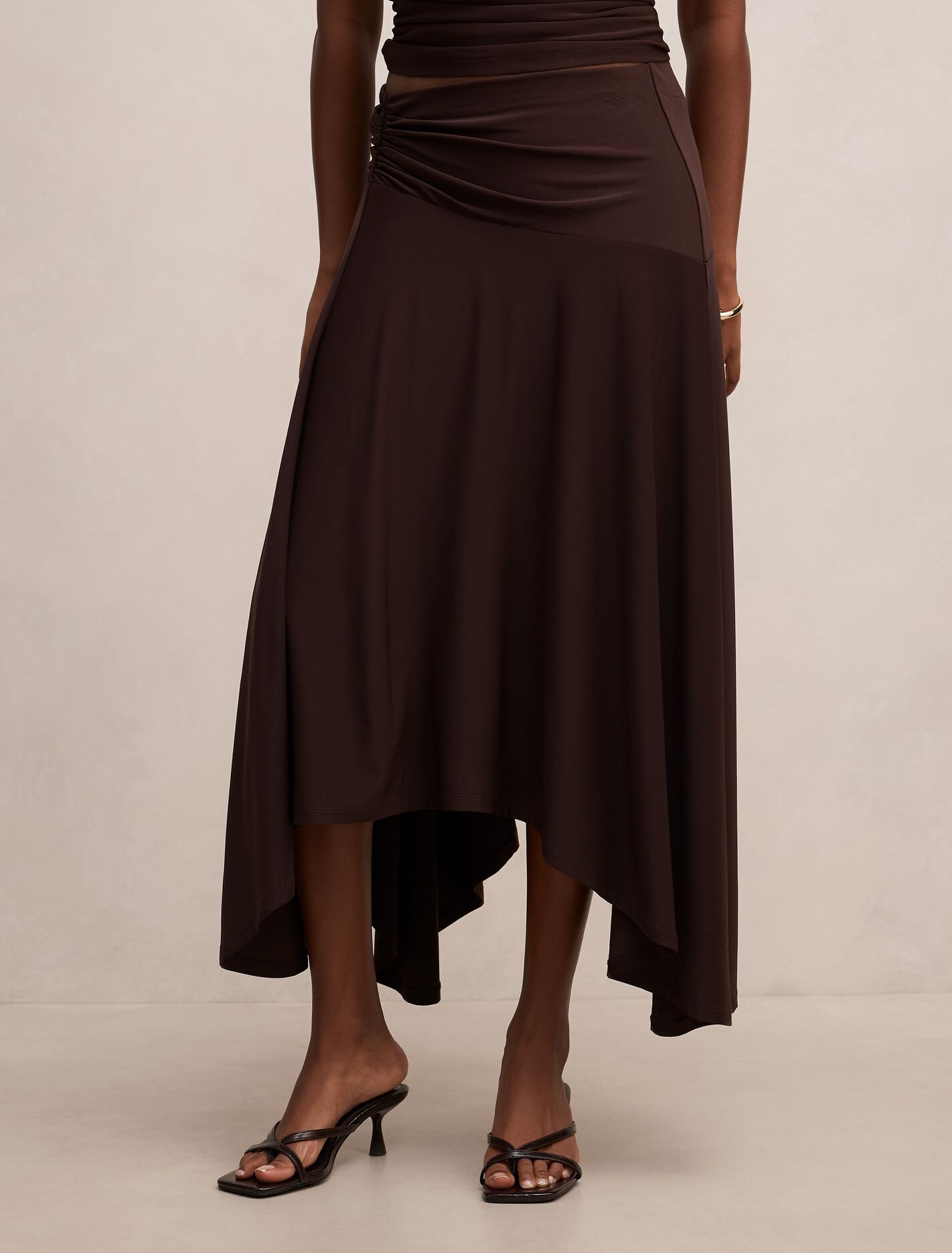 Ariel Petite Godet Hanky Hem Skirt