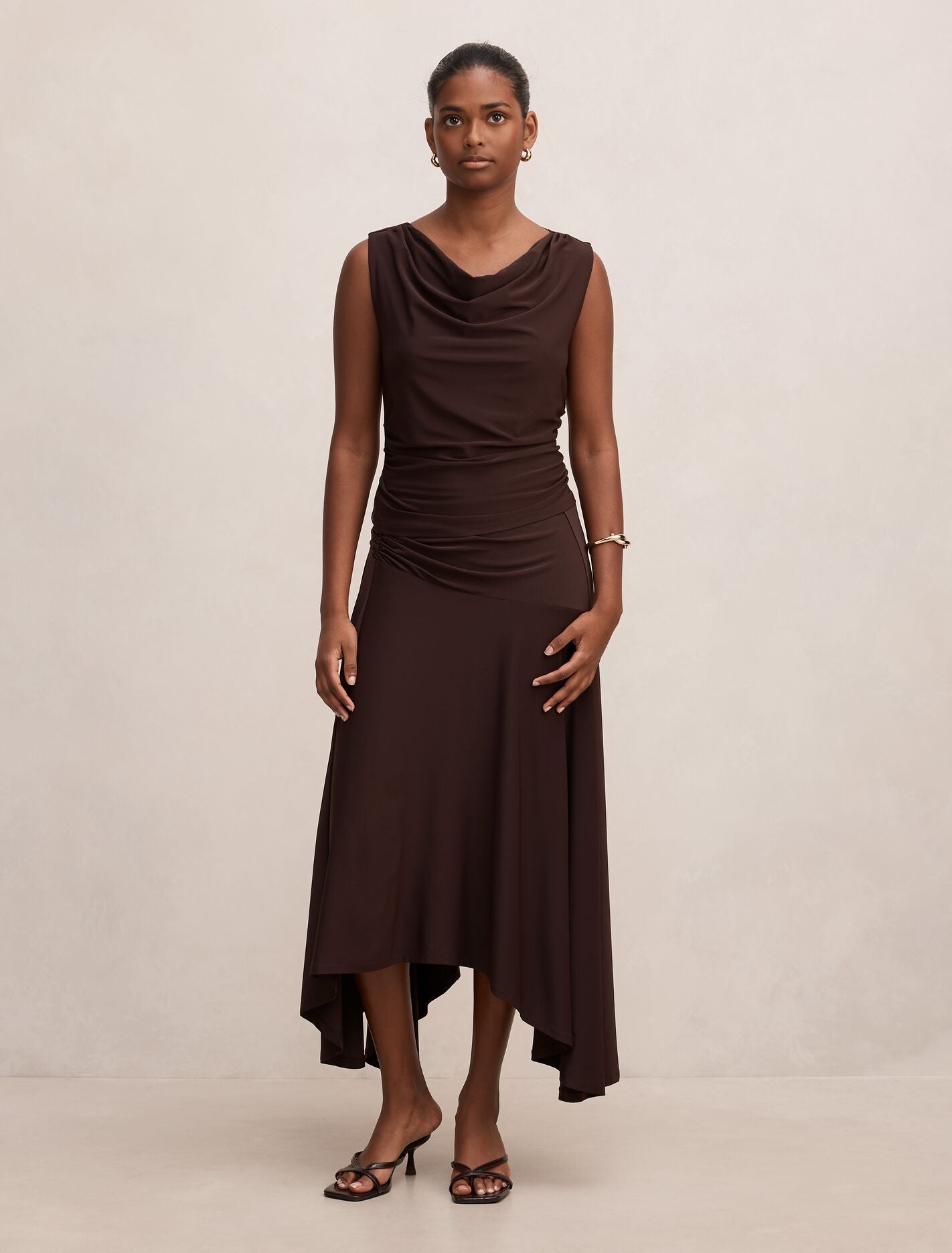 Ada Petite Drape Cowl Back Top Forever New
