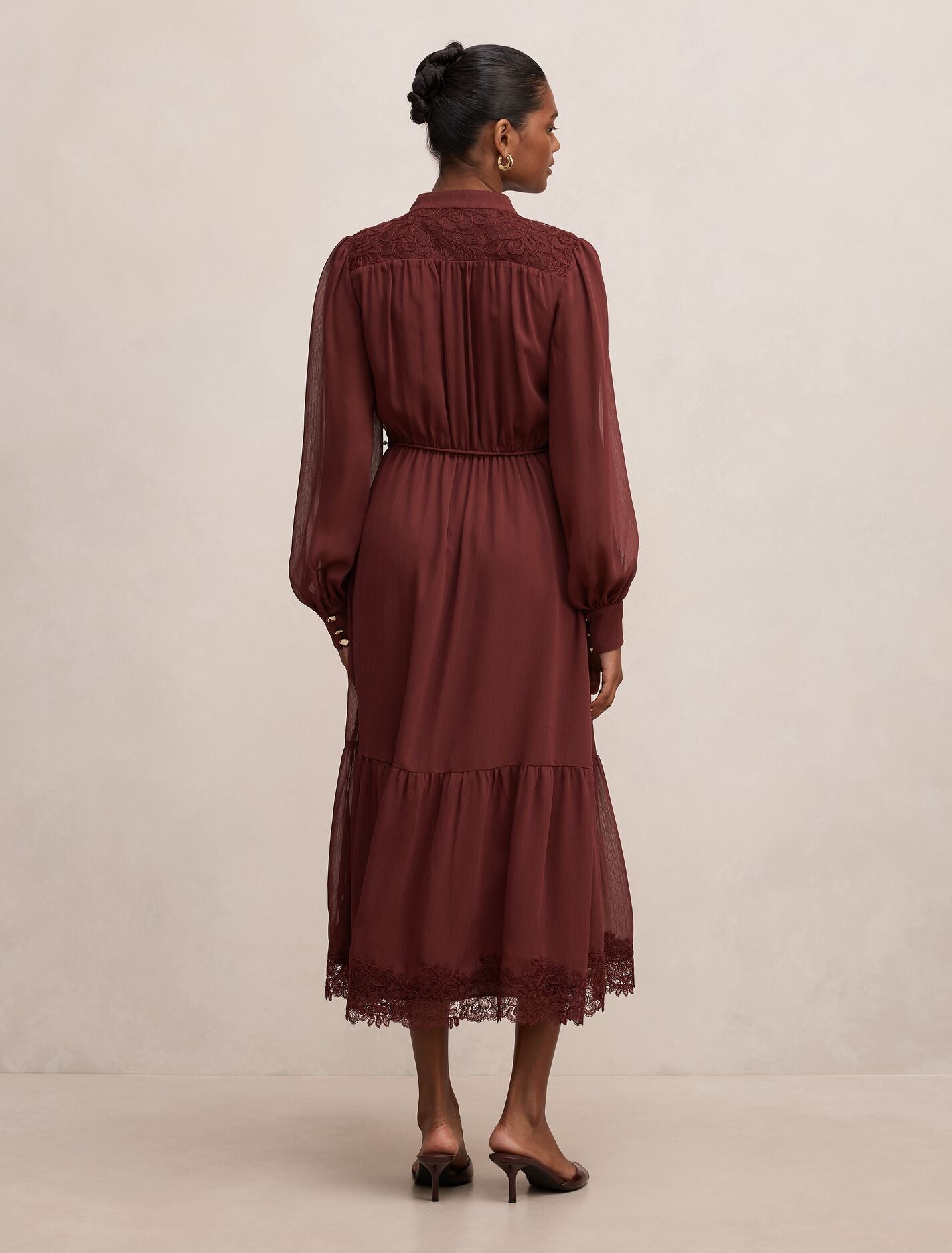 Harriet Petite Lace Midi Dress Forever New