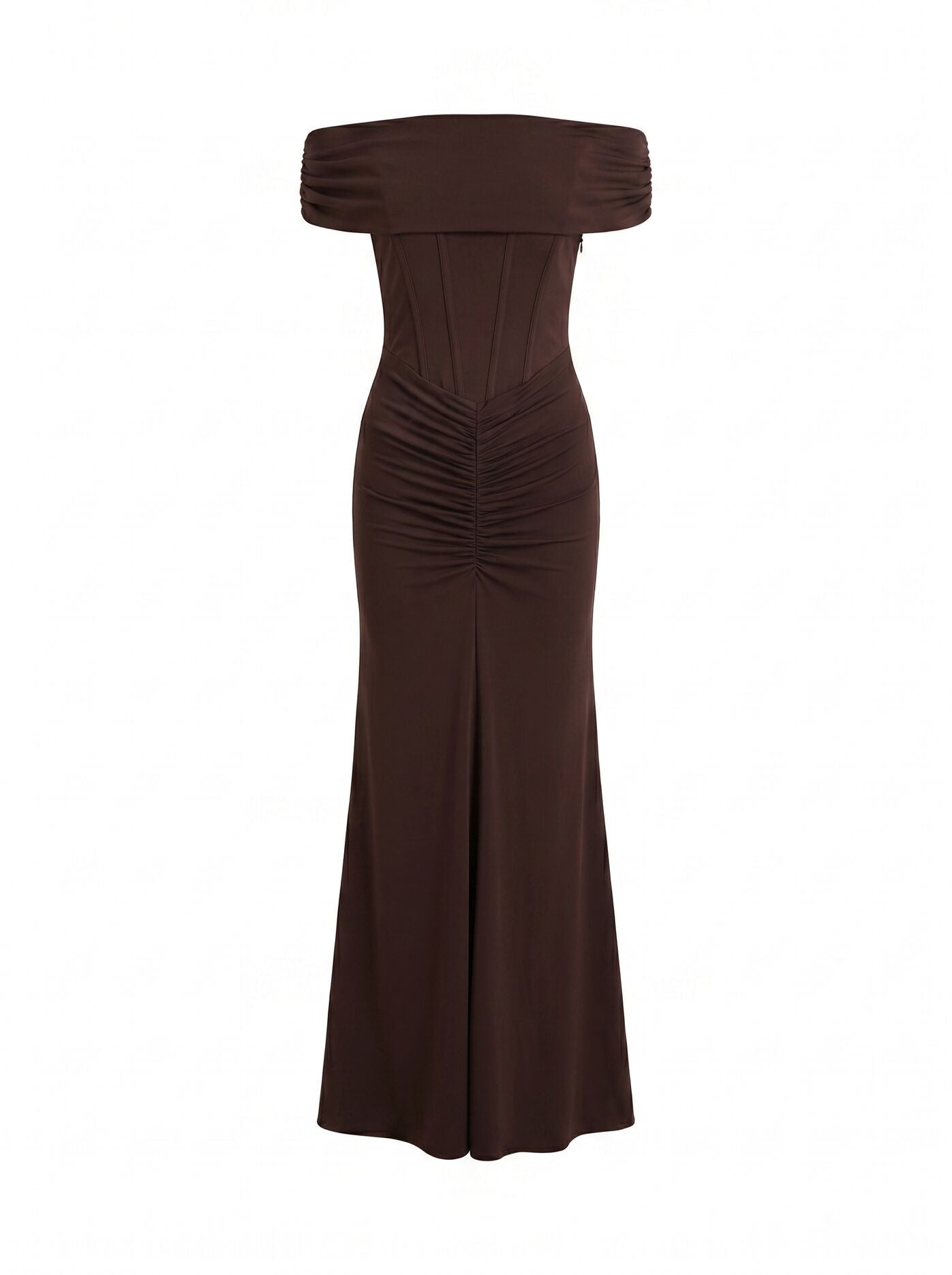 Ania Ruched Bardot Maxi Dress Forever New