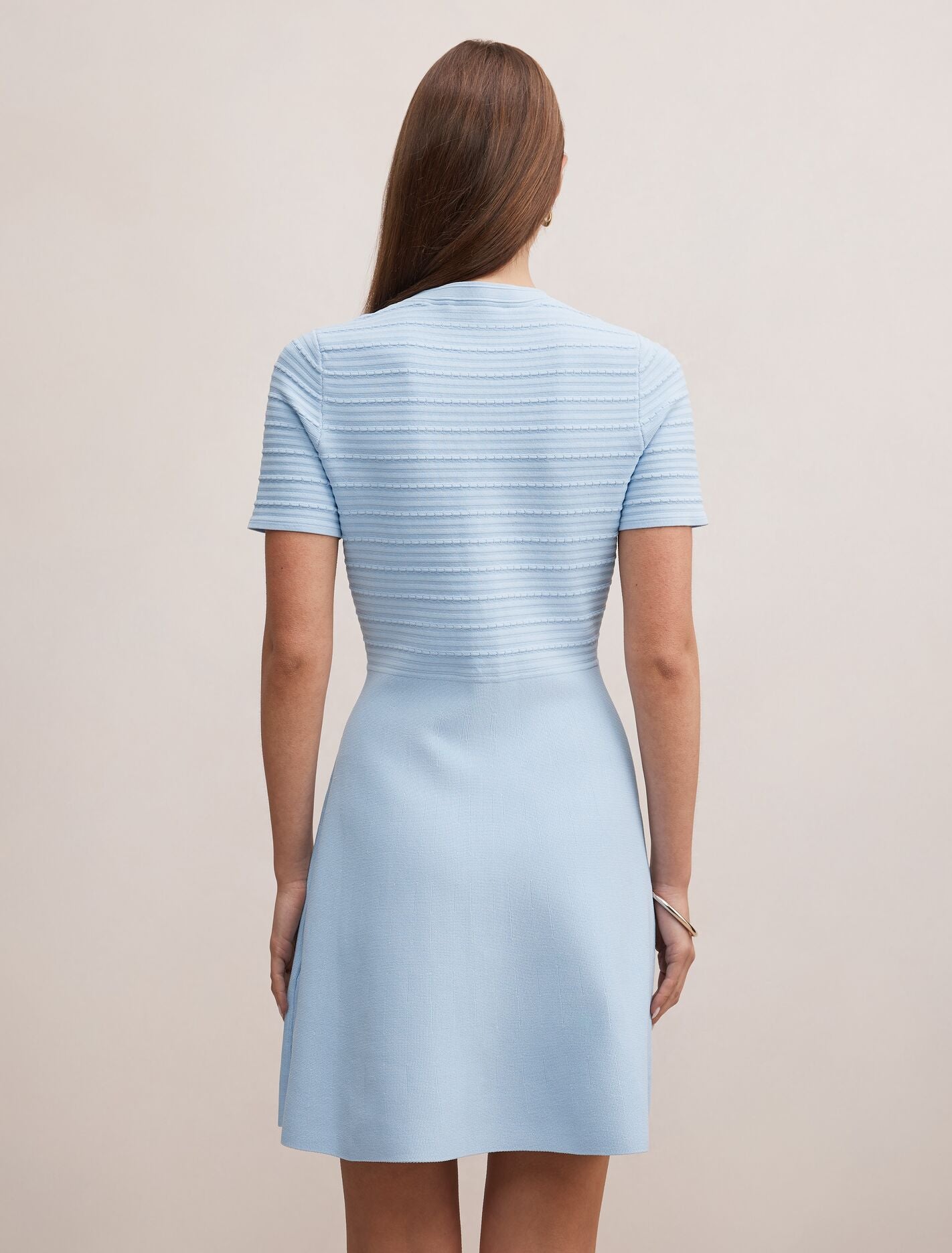 Anika Stitch Interest Knit Mini Dress Forever New