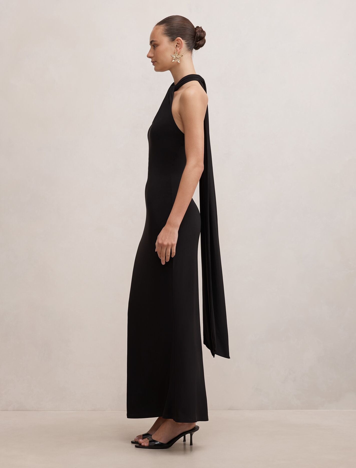 Arlette Halter Neck Scarf Maxi Dress Forever New