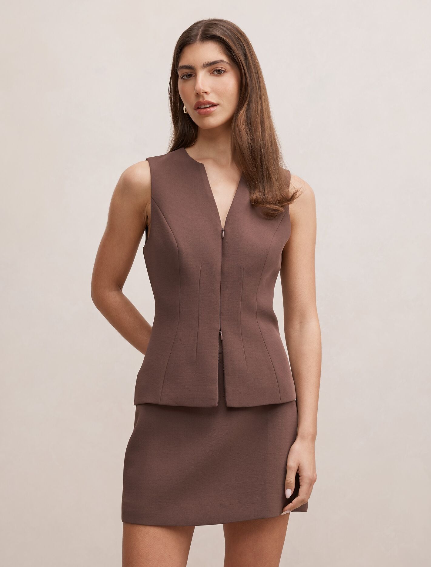 Drew Zip Front Top Forever New