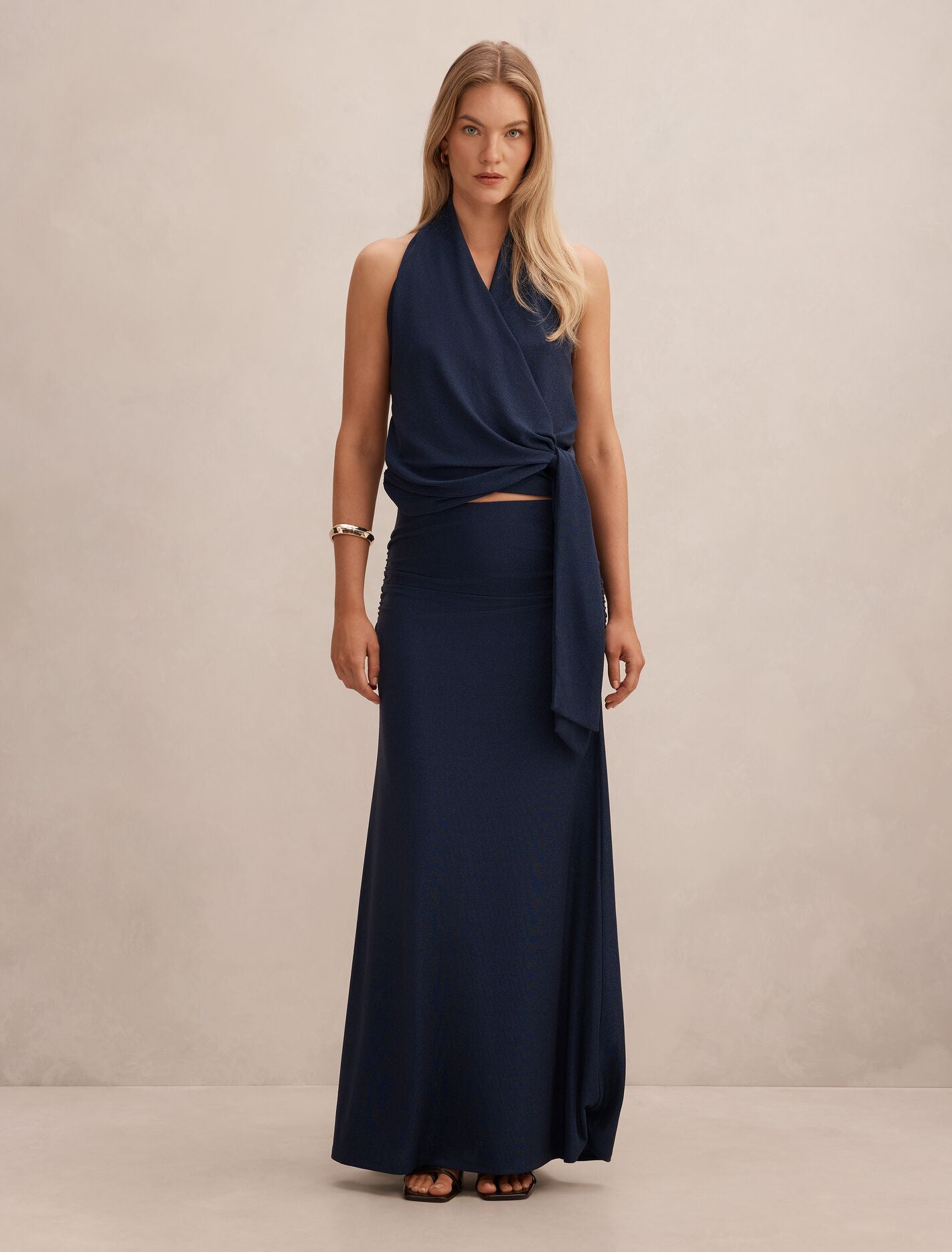 Gianna Wrap Halter Top Forever New