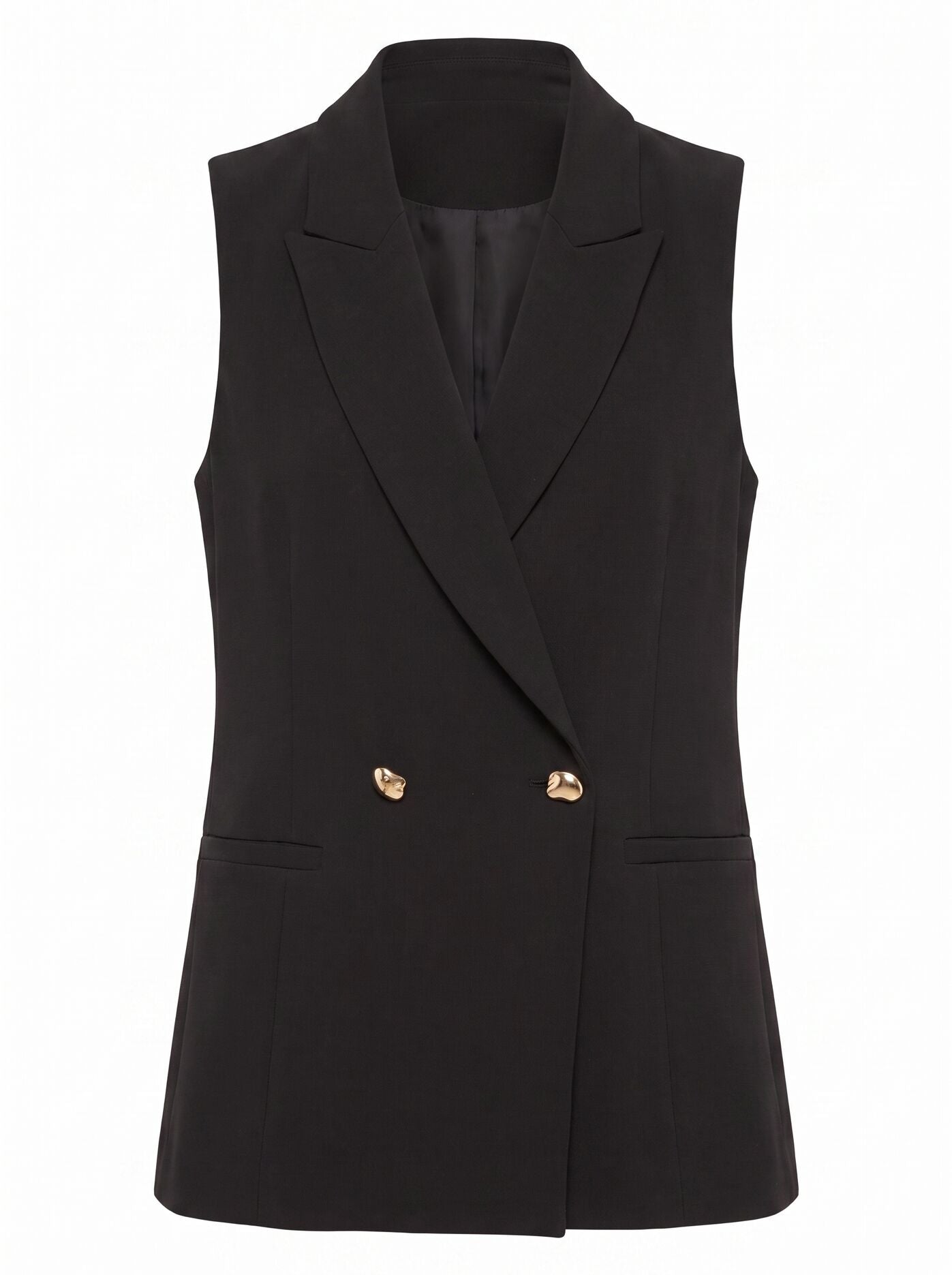Dani Double Breasted Sleeveless Blazer Forever New