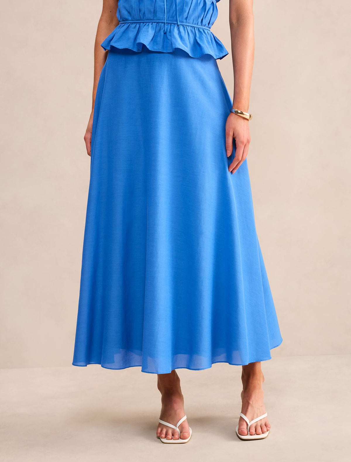 Adelaide Maxi Skirt Palace Blue Co-Ord Forever New
