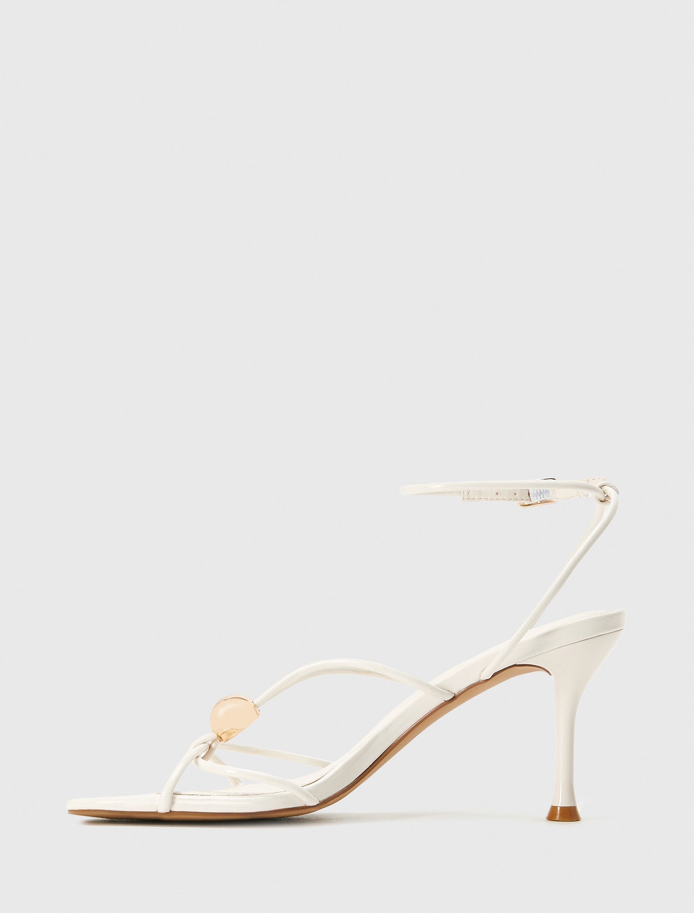 Summer Strappy Metal Trimmed Heeled Sandal Forever New