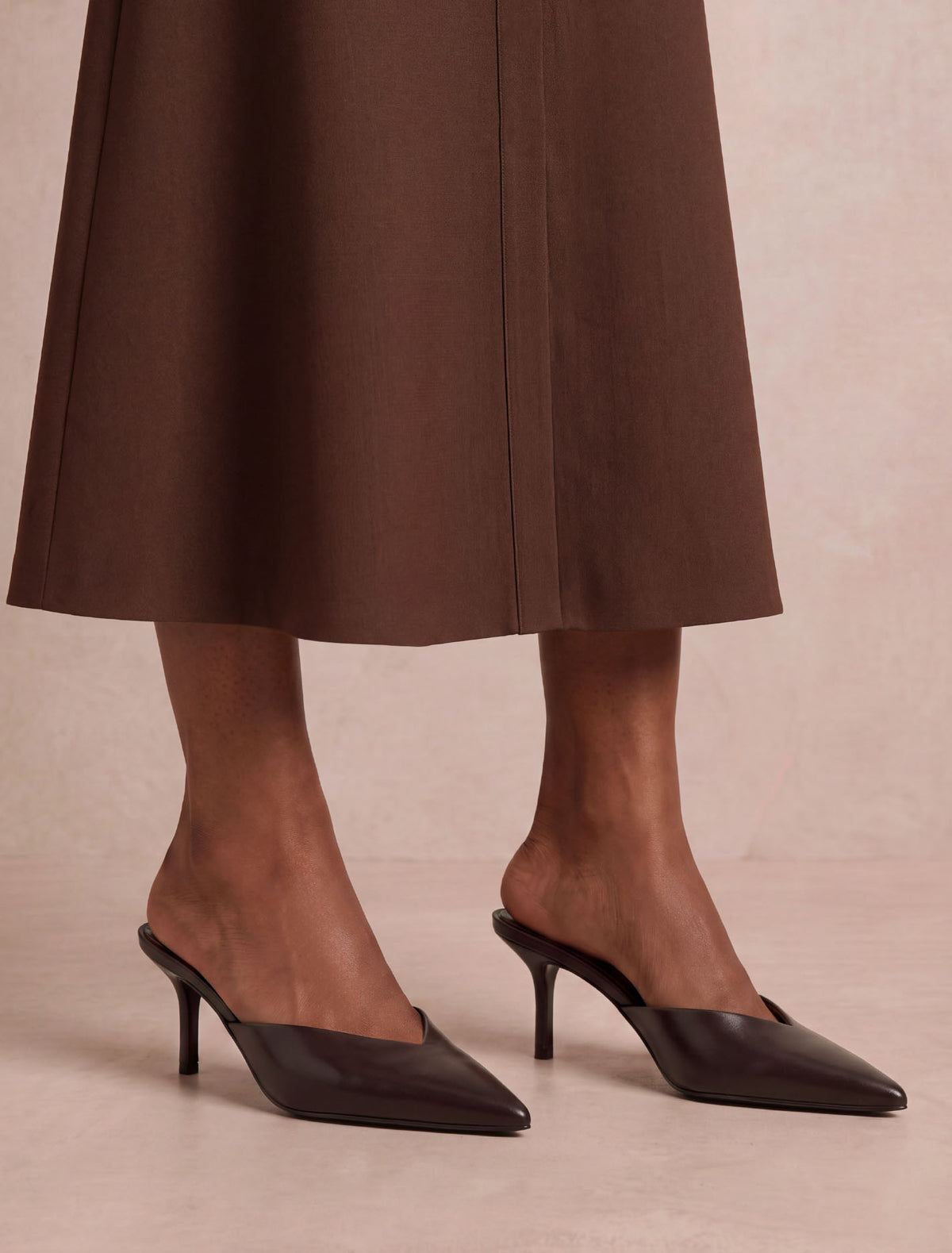 Pamela Pointed Toe Mule Heel Forever New