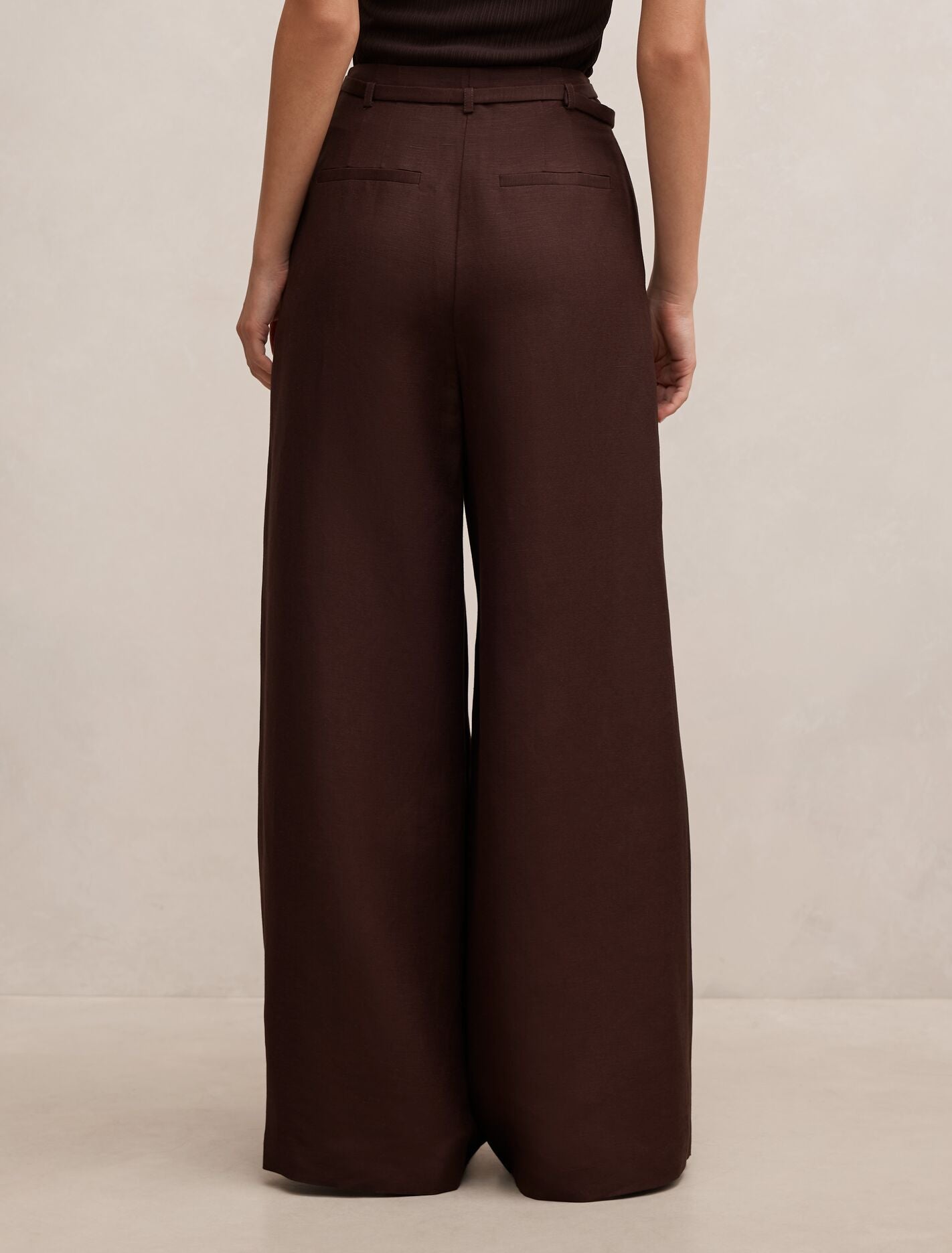 Matilda Linen Blend Wide Leg Pants Forever New