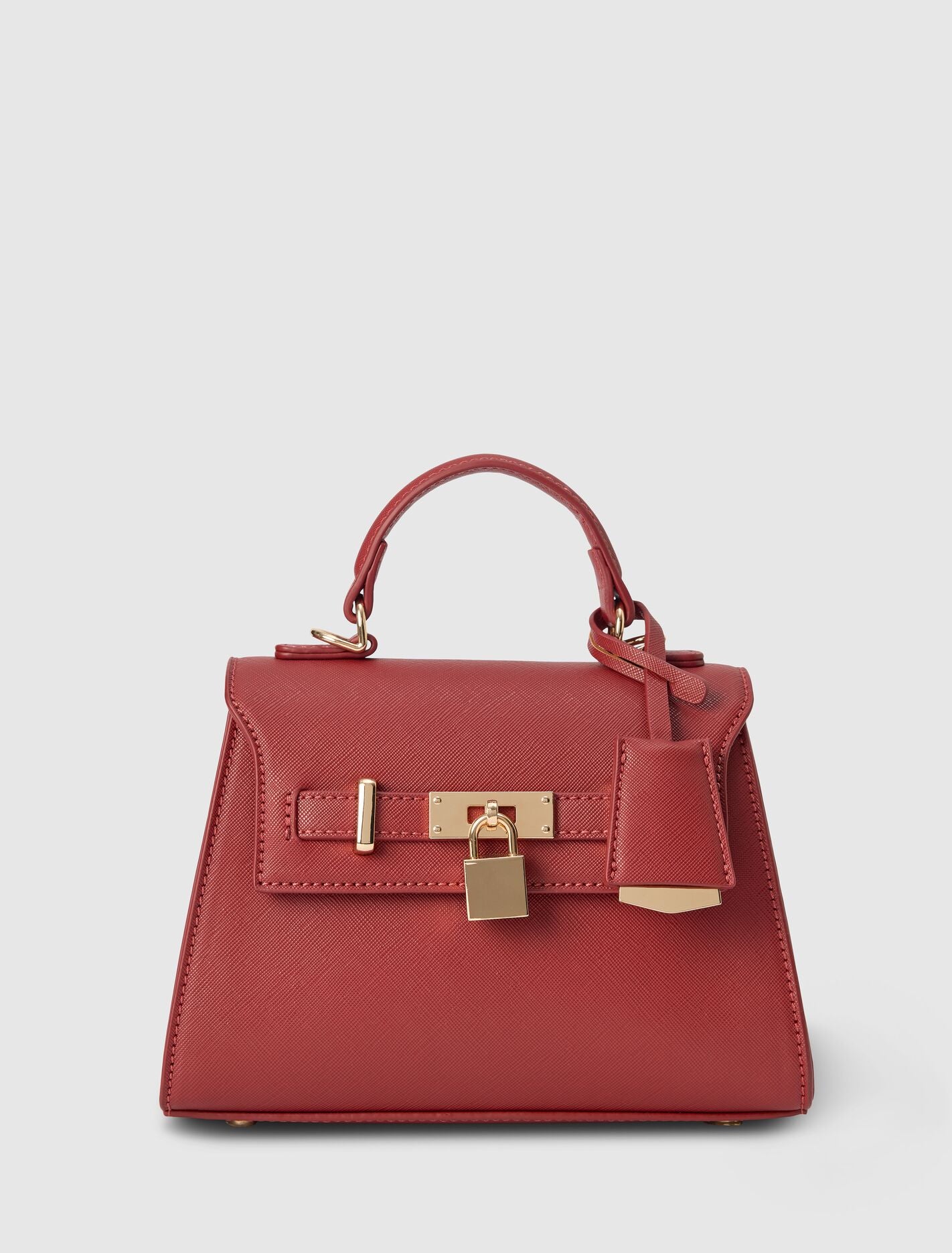 Laura Lock Top Handle Bag 0 Rosewood Forever New