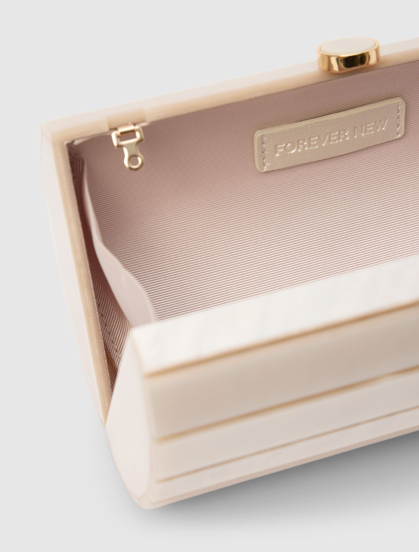 Abbey Acrylic Rectangular Clutch Forever New