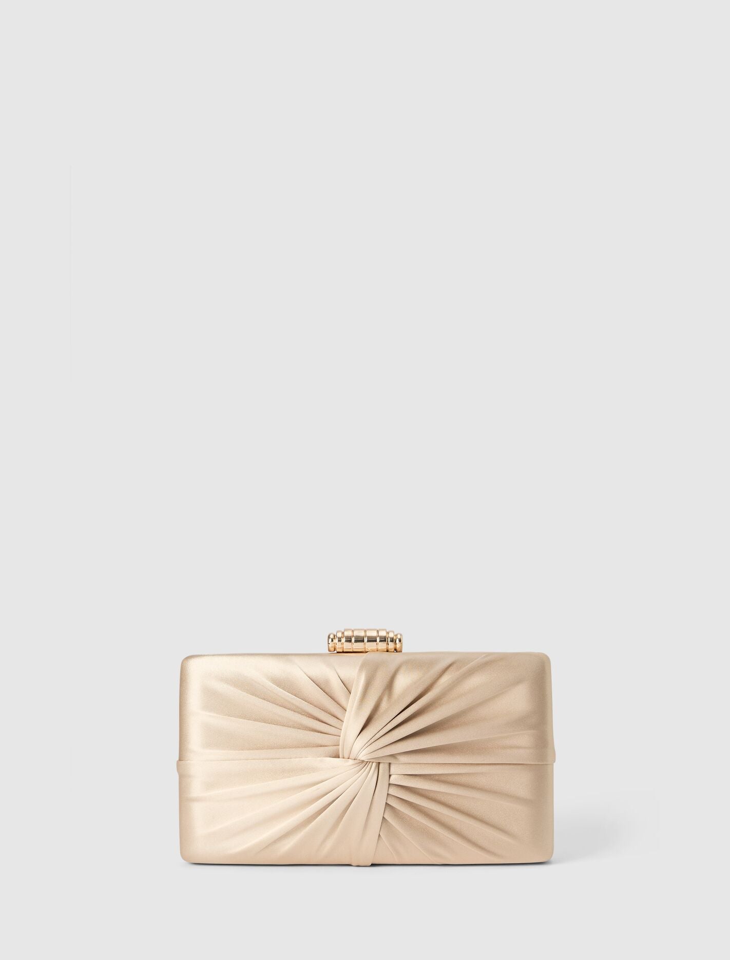Tate Twist Satin Hardcase Clutch Forever New