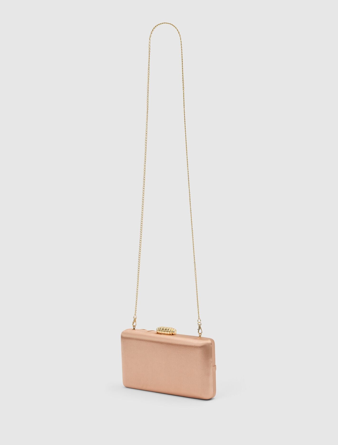 Tate Twist Satin Hardcase Clutch Forever New
