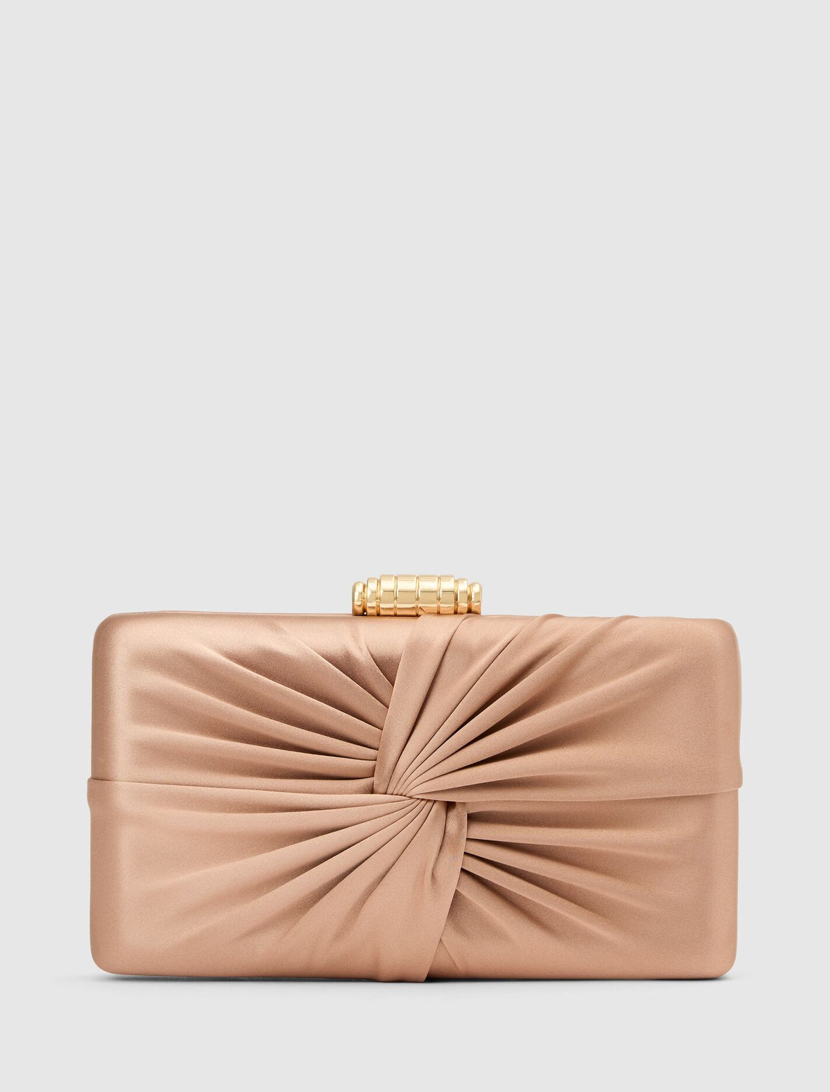 Tate Twist Satin Hardcase Clutch Forever New